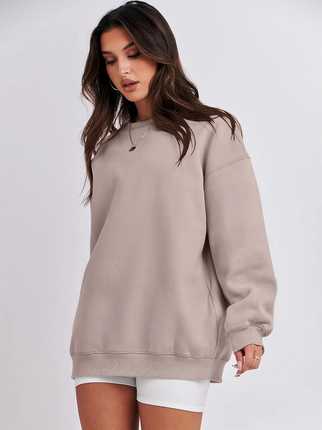 ANRABESS Oversized Sweatshirt for Women Crewneck Y2K Hoodies Fleece Casual Comfy Pullover Top Fall Outfits Clothes 2025