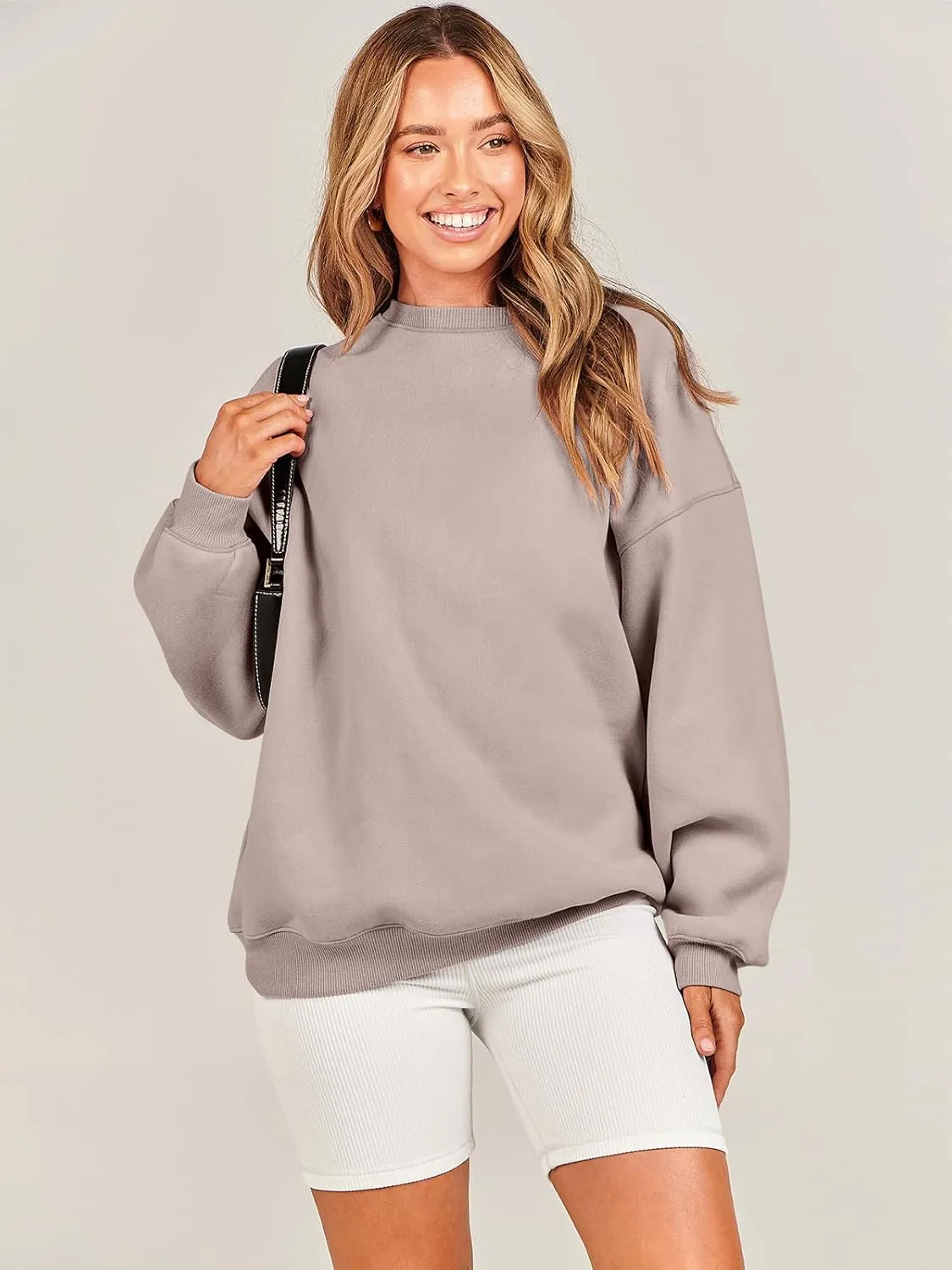 ANRABESS Oversized Sweatshirt for Women Crewneck Y2K Hoodies Fleece Casual Comfy Pullover Top Fall Outfits Clothes 2025