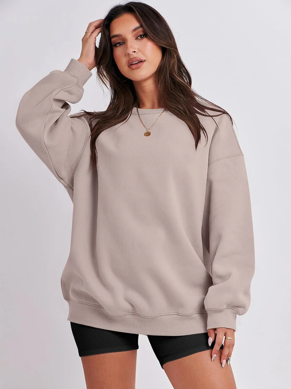 ANRABESS Oversized Sweatshirt for Women Crewneck Y2K Hoodies Fleece Casual Comfy Pullover Top Fall Outfits Clothes 2025