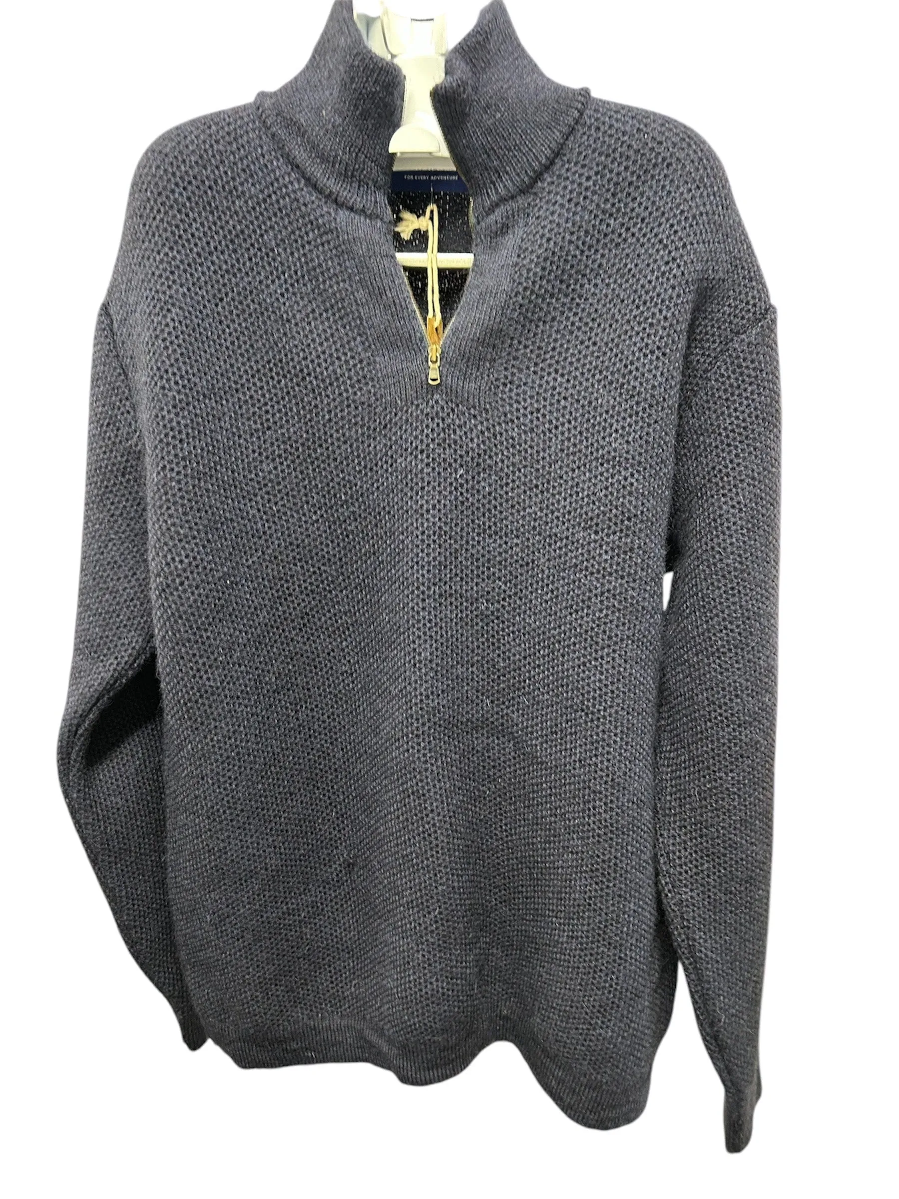 Arthur Beale Men's Navy Zip Up Jumper, X-Large (Pre-loved)