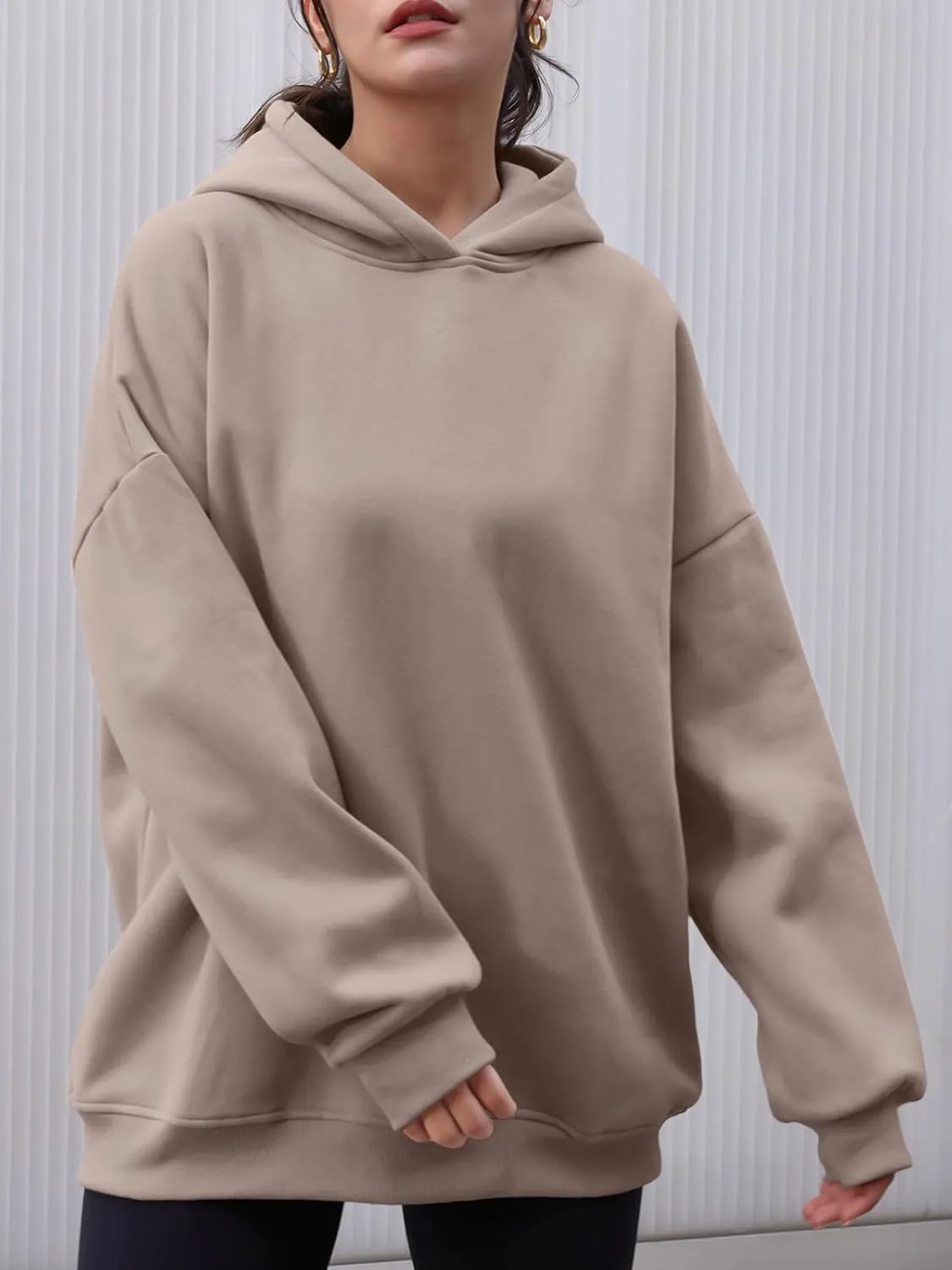 AUTOMET Womens Oversized Hoodies Fleece Sweatshirts Hooded Pullover 2025 Fashion Fall Clothes Trendy Outfits Winter Sweater