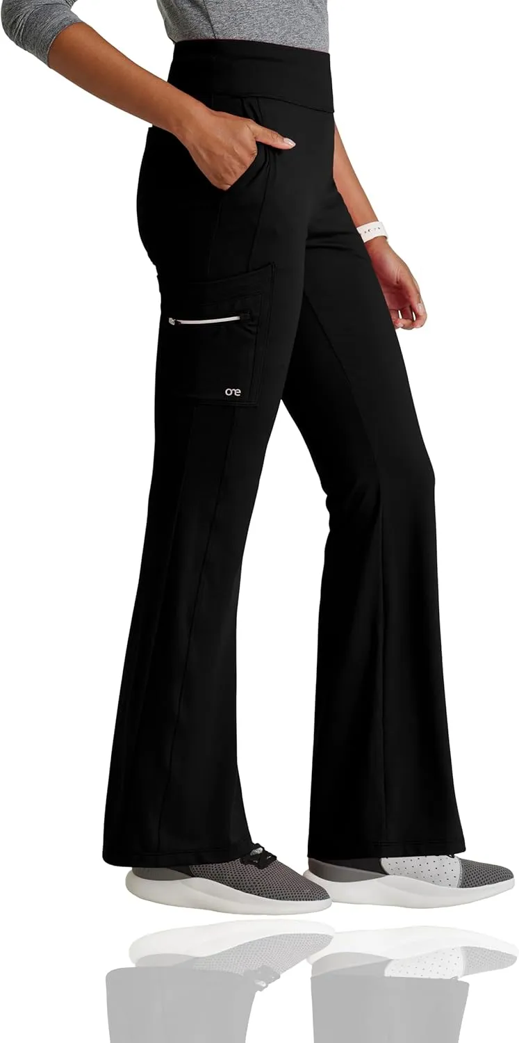 BARCO One Performance Knit Sprint Pant for Women - Yoga Style Stretchy Waistband with Fit and Flare Leg
