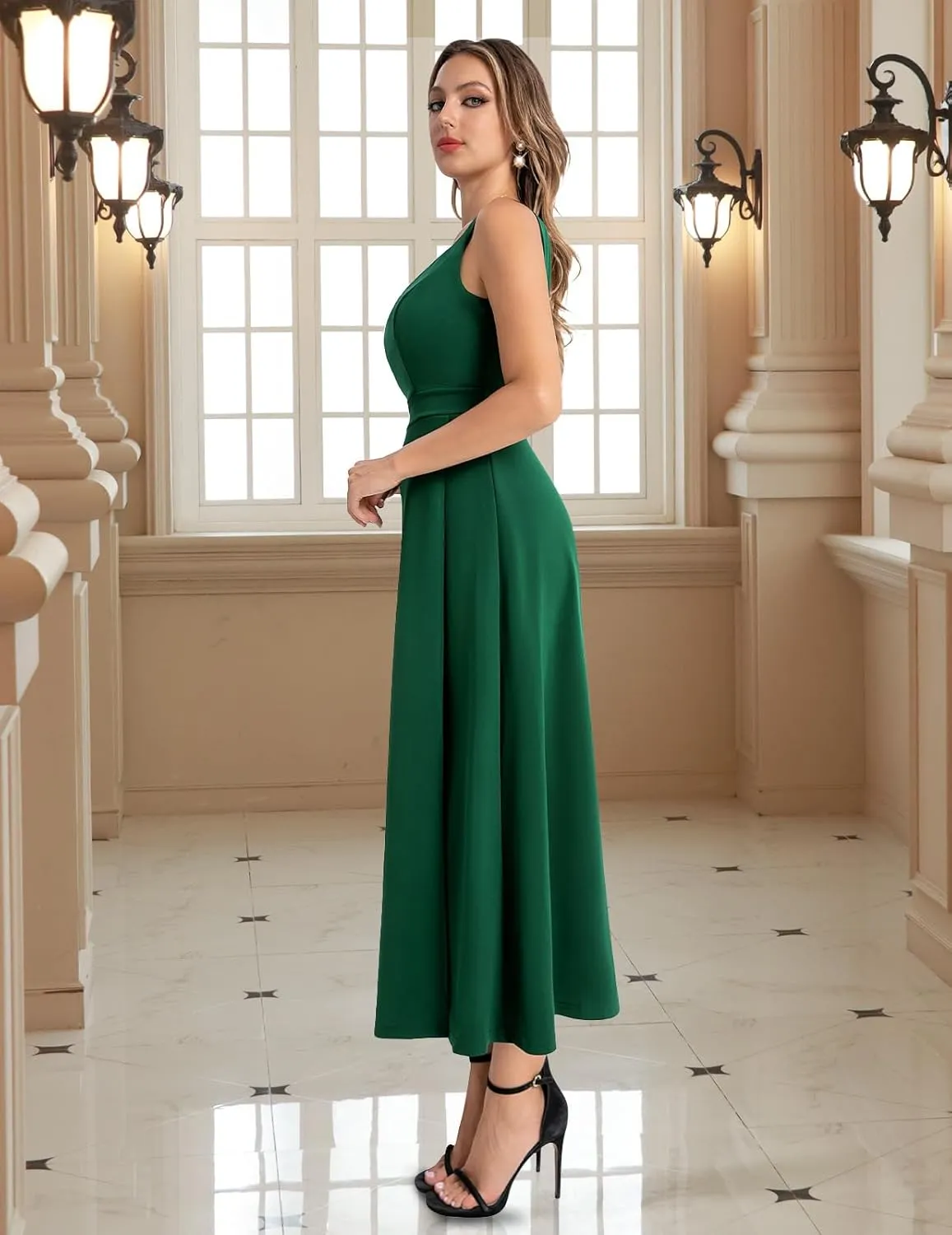Bbonlinedress Maxi Cocktail Long Prom Slit Wedding Guest Dress for Women Evening Party Split Bridesmaid Dresses