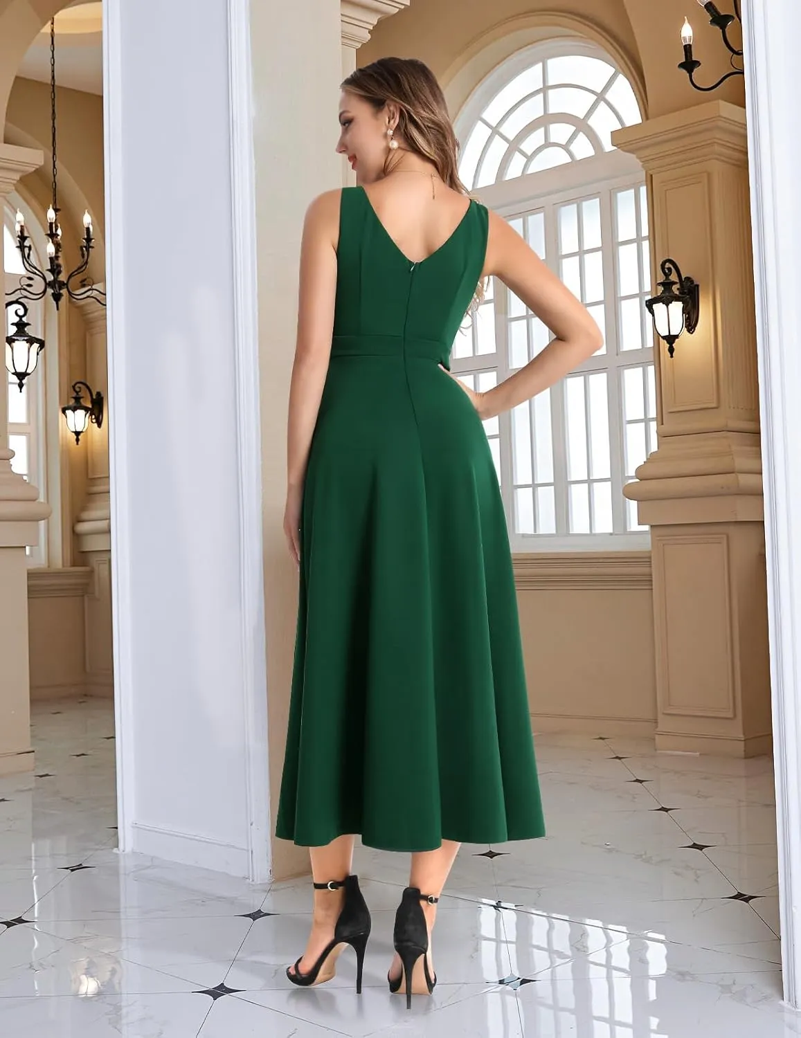 Bbonlinedress Maxi Cocktail Long Prom Slit Wedding Guest Dress for Women Evening Party Split Bridesmaid Dresses