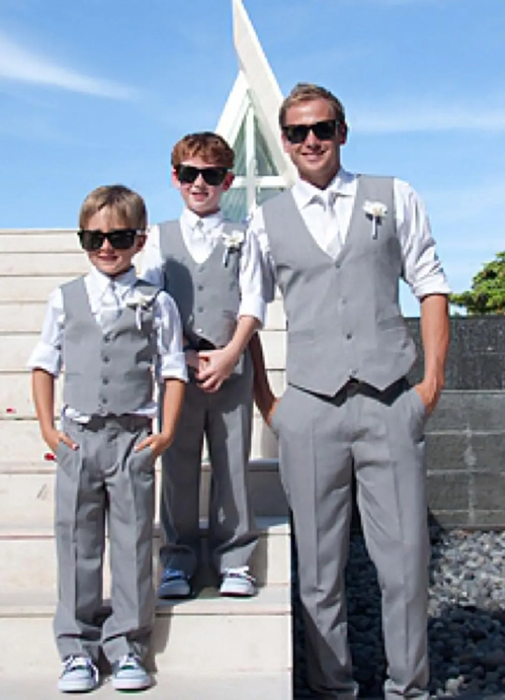 Boys' Formal Suit Set Slim Fit Kids Formal Suits Toddler Tuxedo Wedding Prom Classic Outfit for Teen