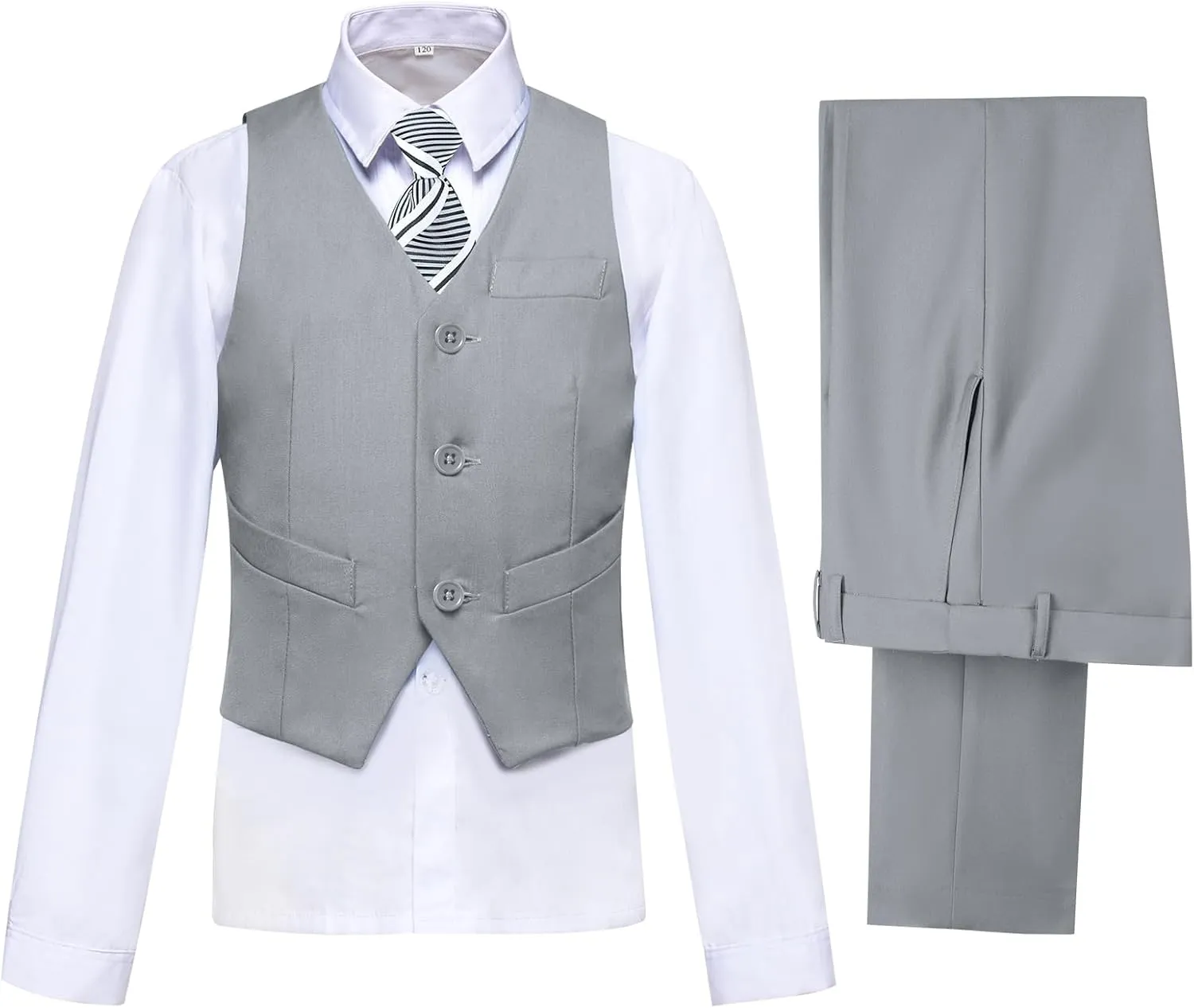 Boys' Formal Suit Set Slim Fit Kids Formal Suits Toddler Tuxedo Wedding Prom Classic Outfit for Teen