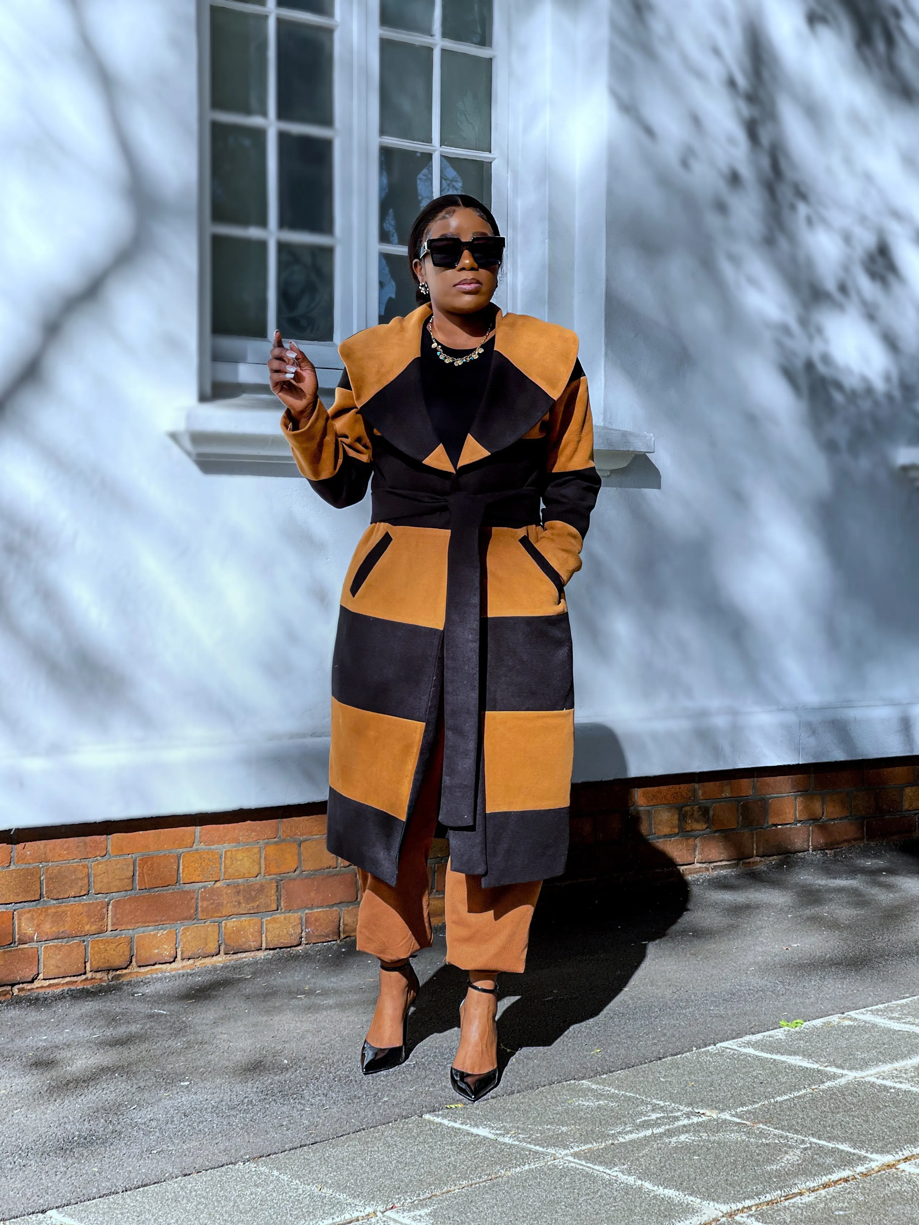 Camel & Black Coat