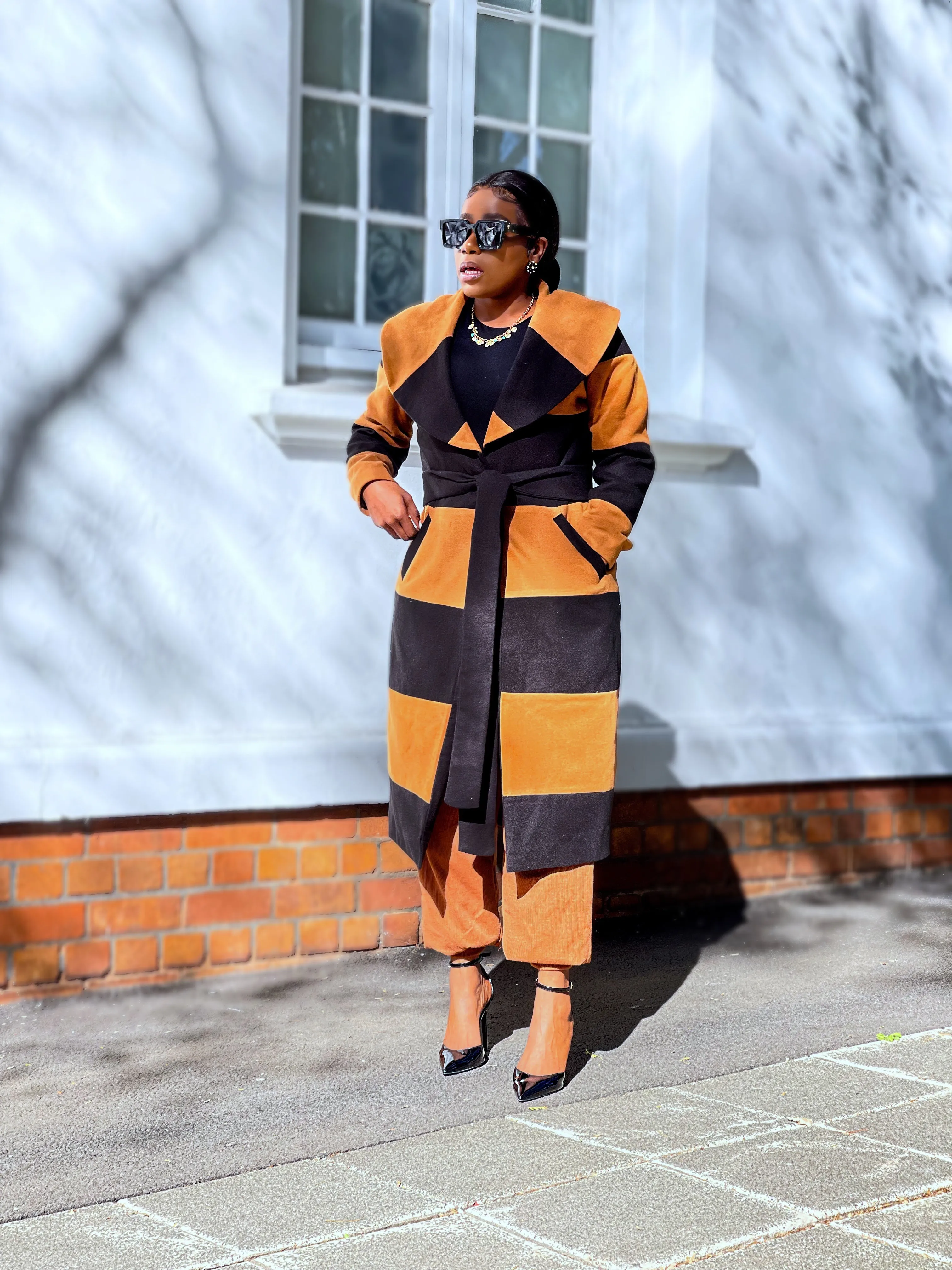 Camel & Black Coat