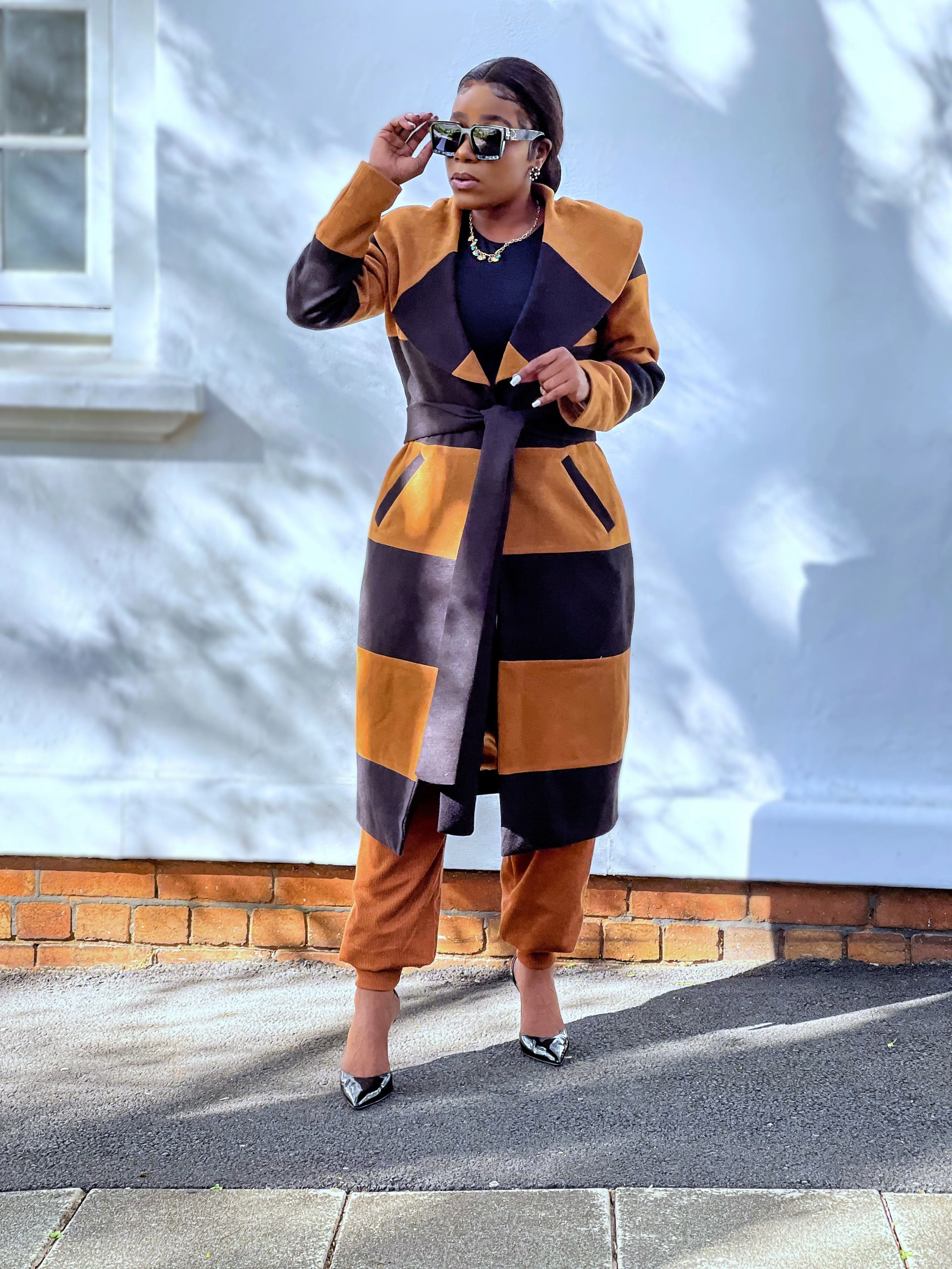 Camel & Black Coat