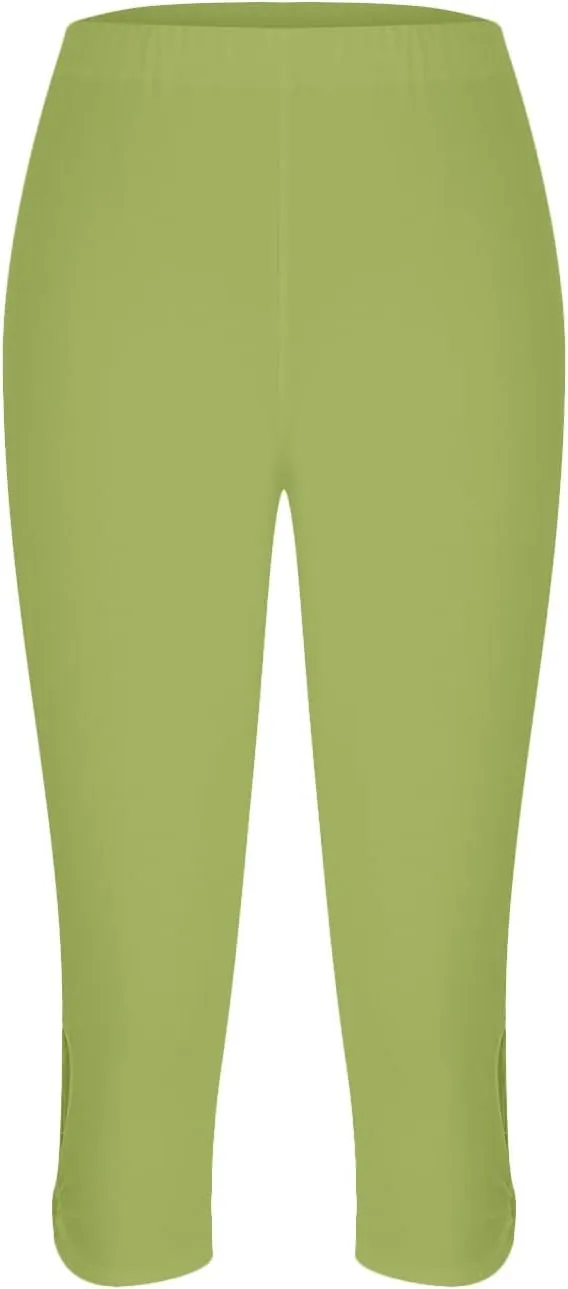 Capri Leggings for Women 2025 Casual Summer Capri Pants Stretch Slimming Workout Yoga Pants Hollow Out Leggings