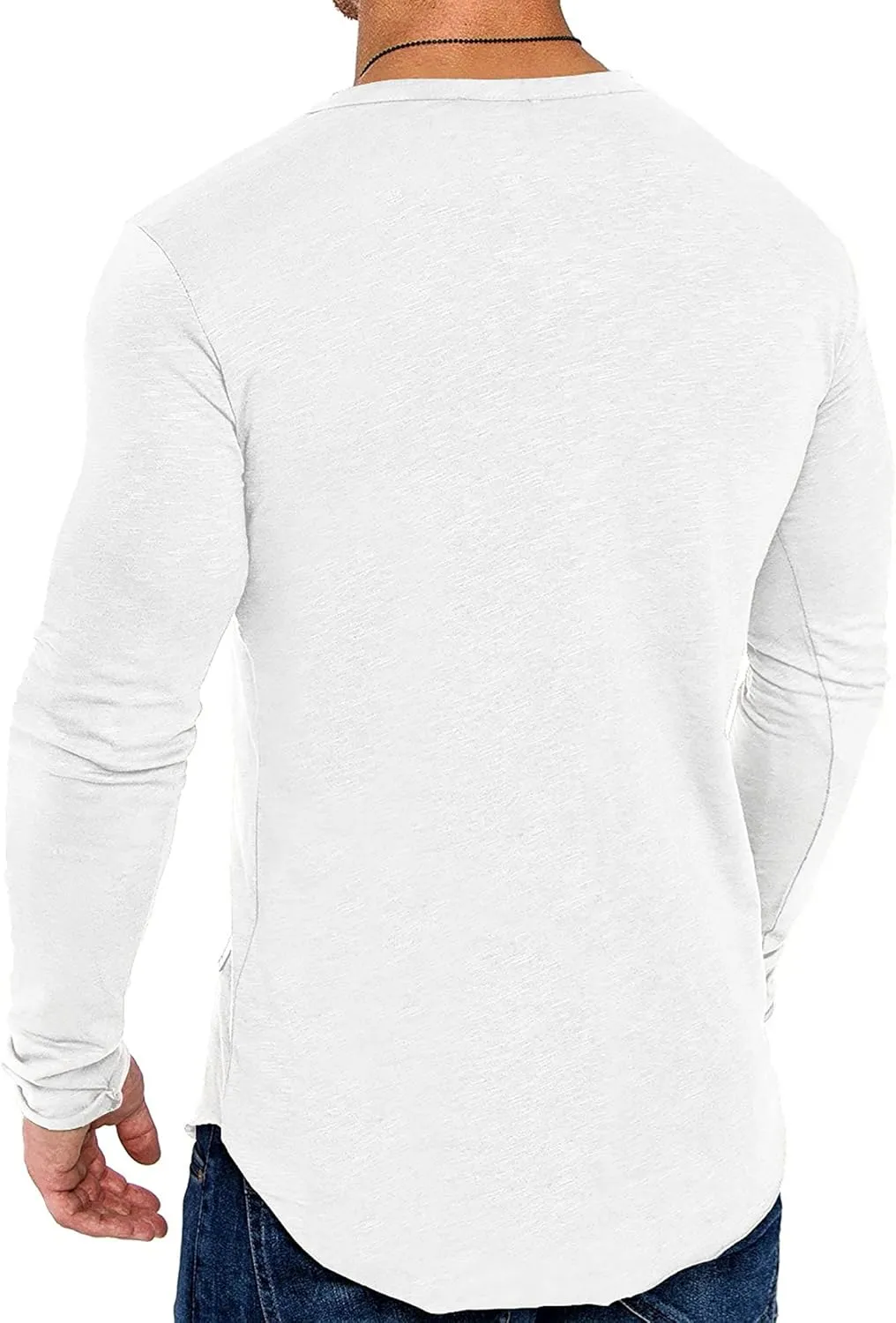 COOFANDY Men 2 Pack Muscle Fitted T Shirt Gym Workout Athletic Long Sleeves Tee