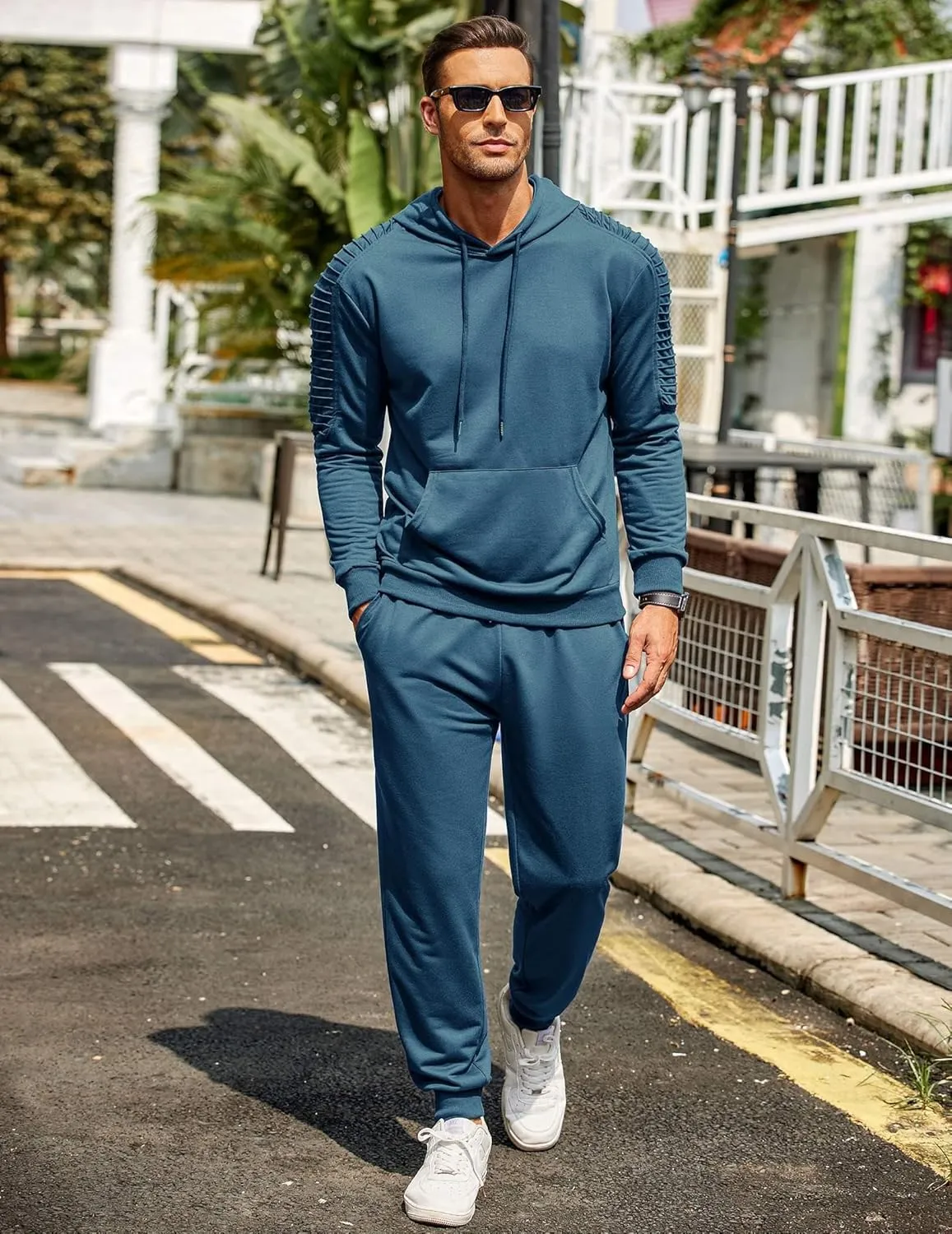 COOFANDY Men's Tracksuit 2 Piece Hoodie Sweatsuit Sets Casual Jogging Athletic Suits