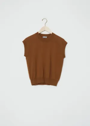 Cotton-Wool Cap Sleeve Jumper