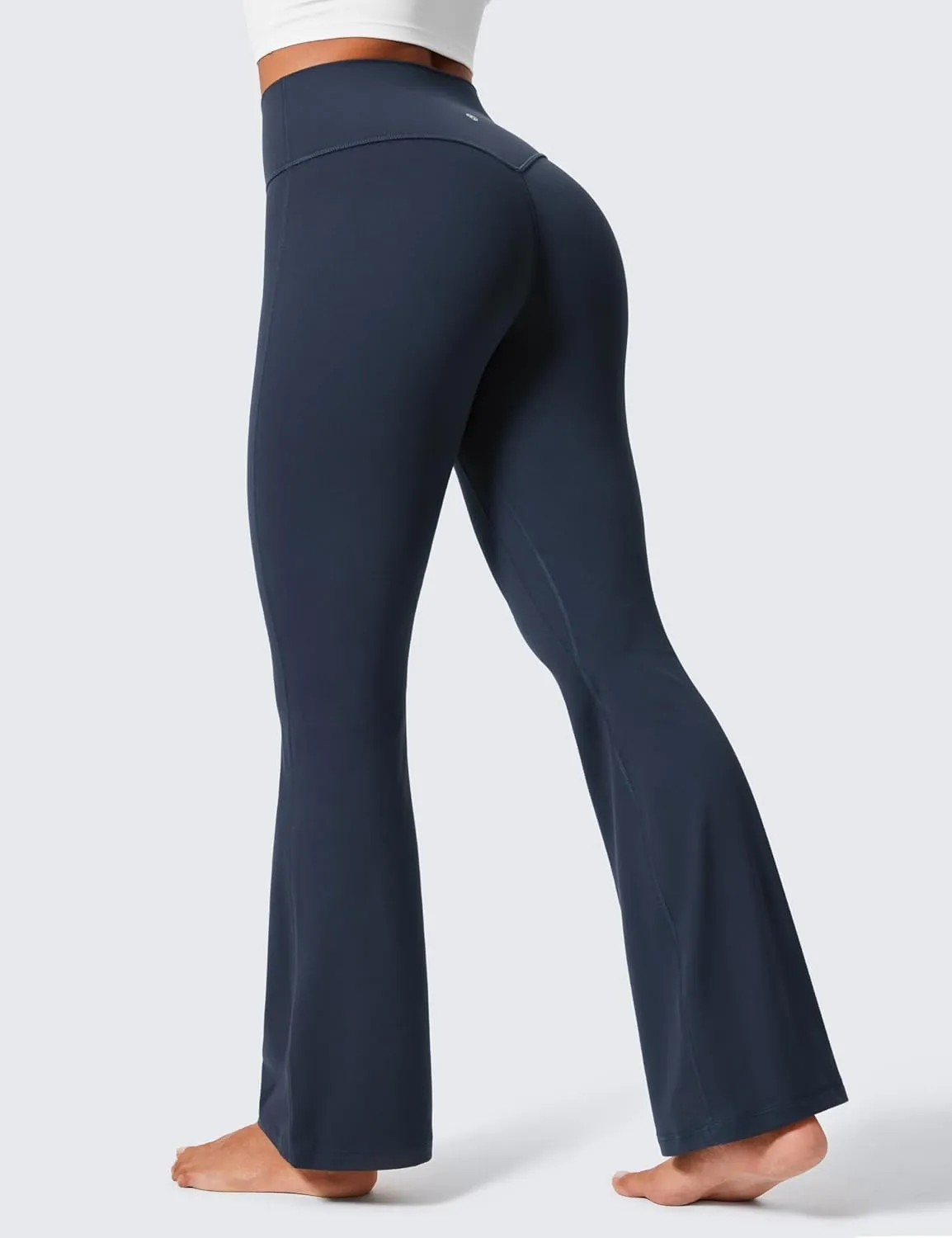 CRZ YOGA Secretsculpt Womens Butterlift Scrunch Butt Flare Leggings 31" - No Front Seam High Waist Bootcut Yoga Pants Booty