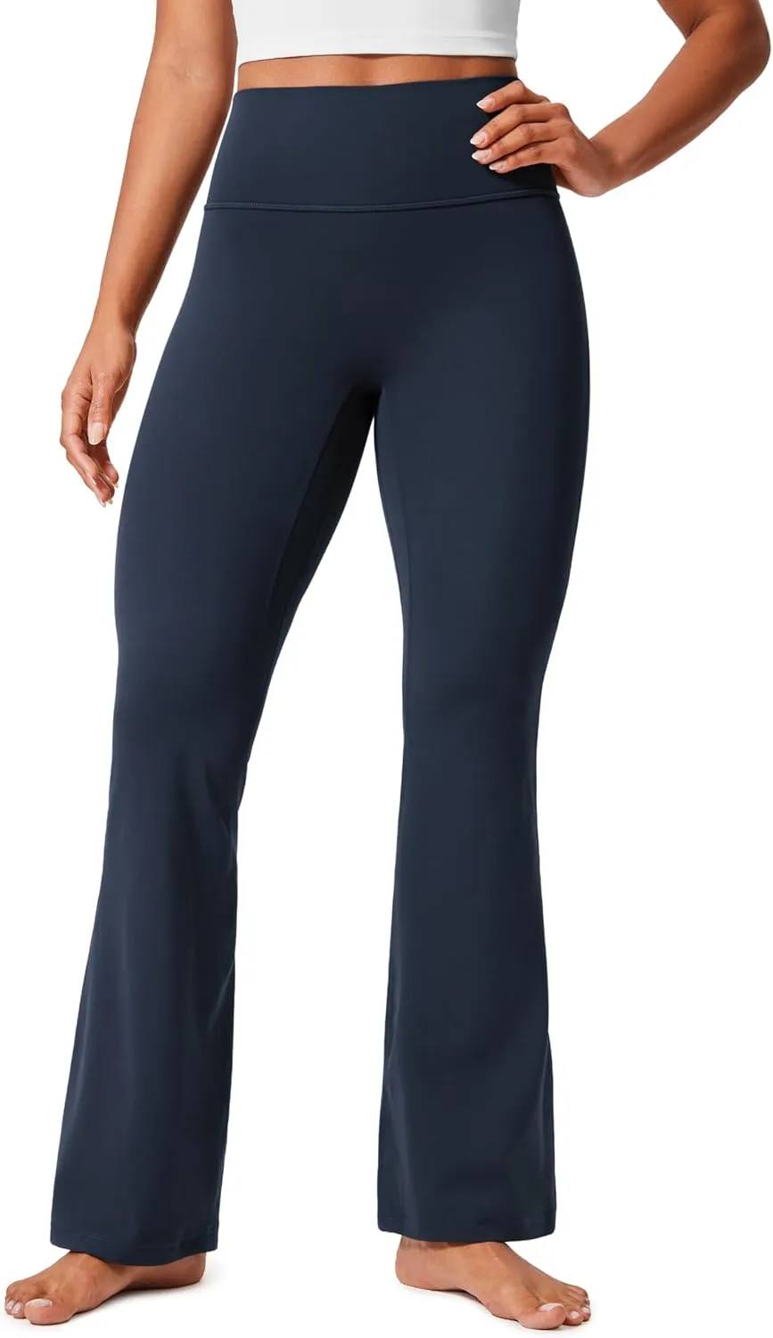 CRZ YOGA Secretsculpt Womens Butterlift Scrunch Butt Flare Leggings 31" - No Front Seam High Waist Bootcut Yoga Pants Booty