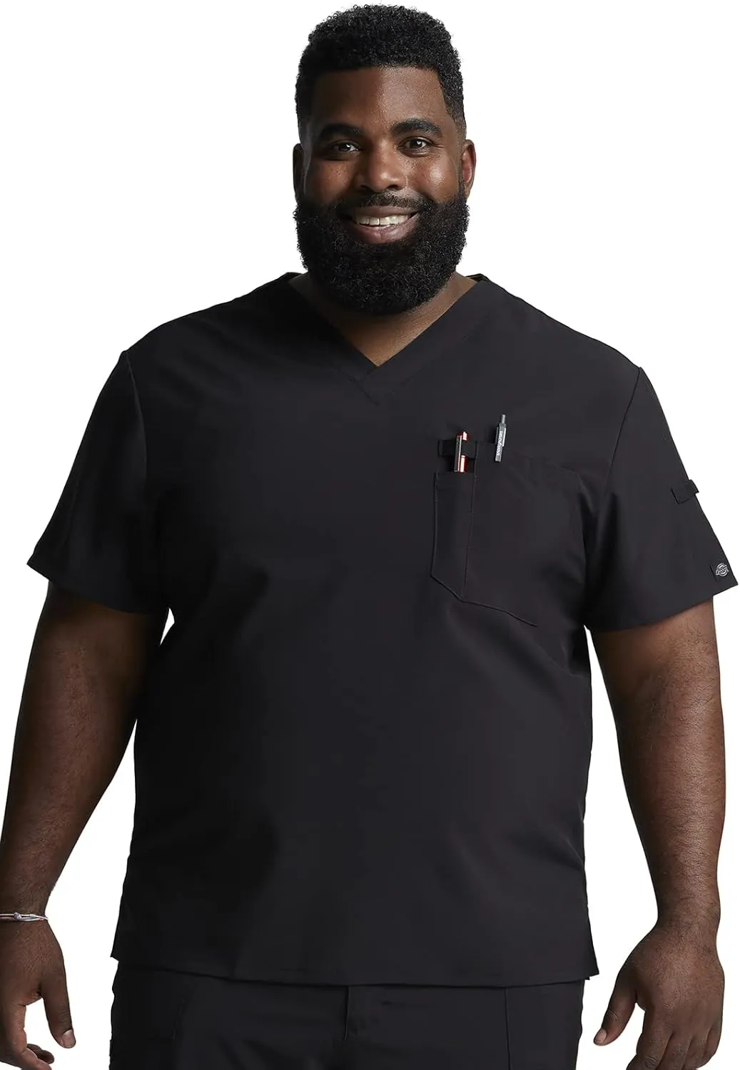 Dickies EDS Essentials Men Scrubs Top Tuckable V-Neck DK635