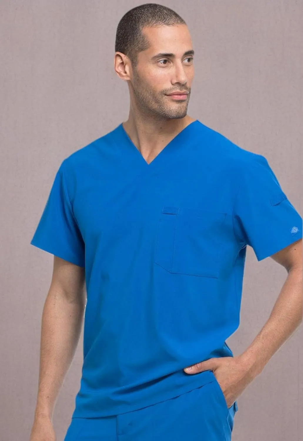 Dickies EDS Essentials Men Scrubs Top Tuckable V-Neck DK635