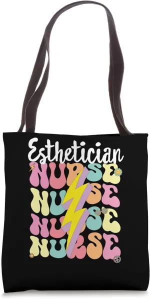 Esthetician Nurse, GroovyEsthetician Doctor and Nursing Tote Bag