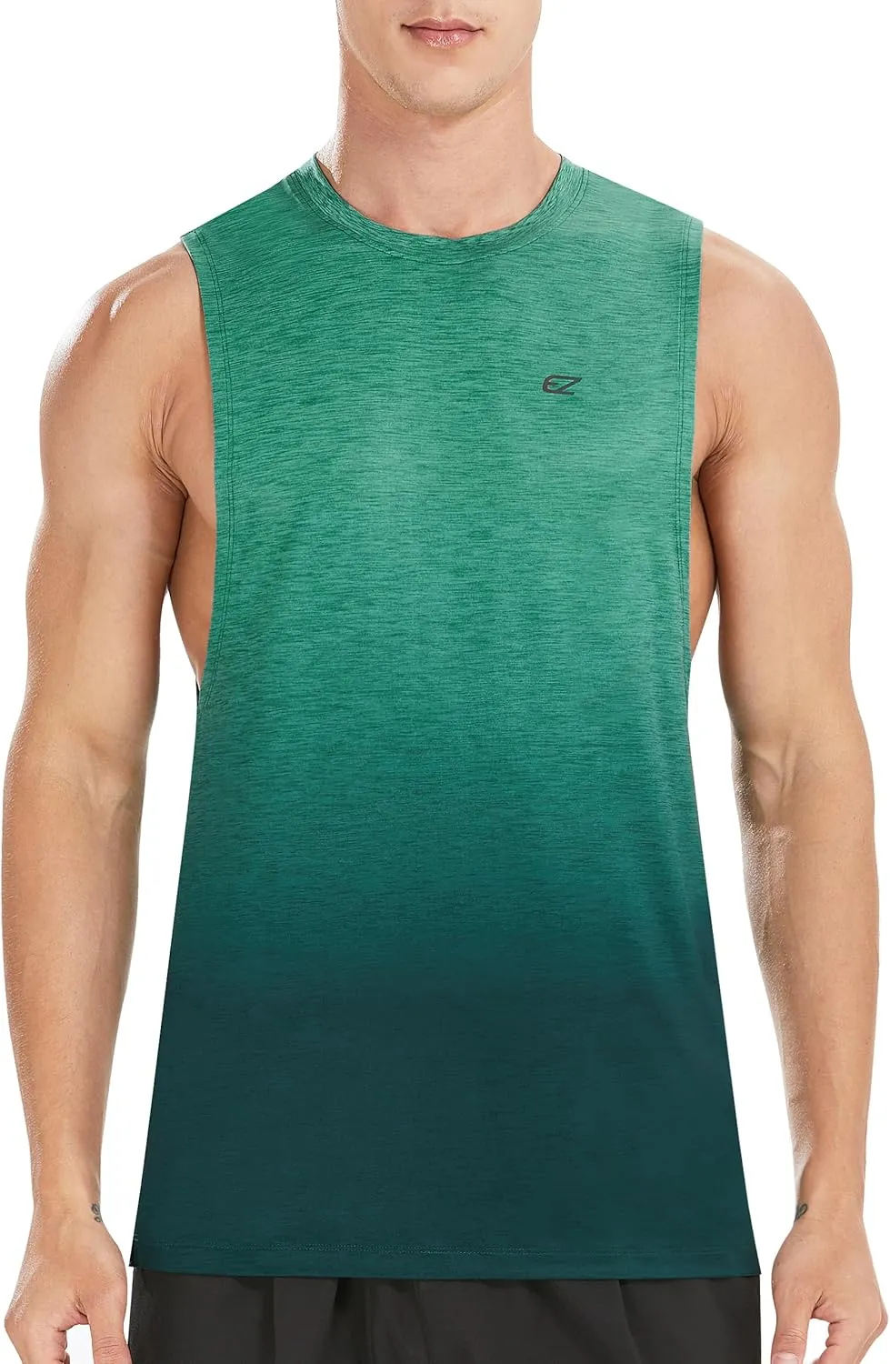EZRUN Men's Tank Tops Swim Beach Sleeveless Shirt Quick Dry Gym Workout Stringer Muscle Tshirts Big and Tall