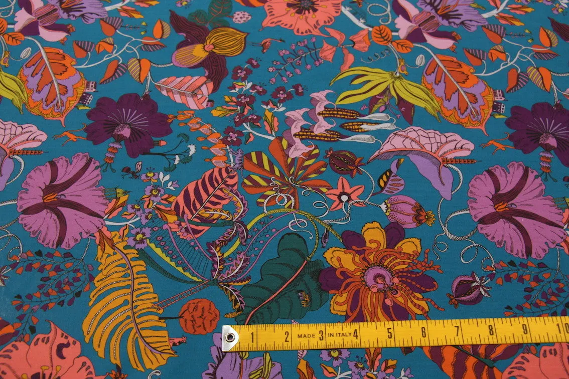Fantasy Land Aqua - Liberty Tana Lawn