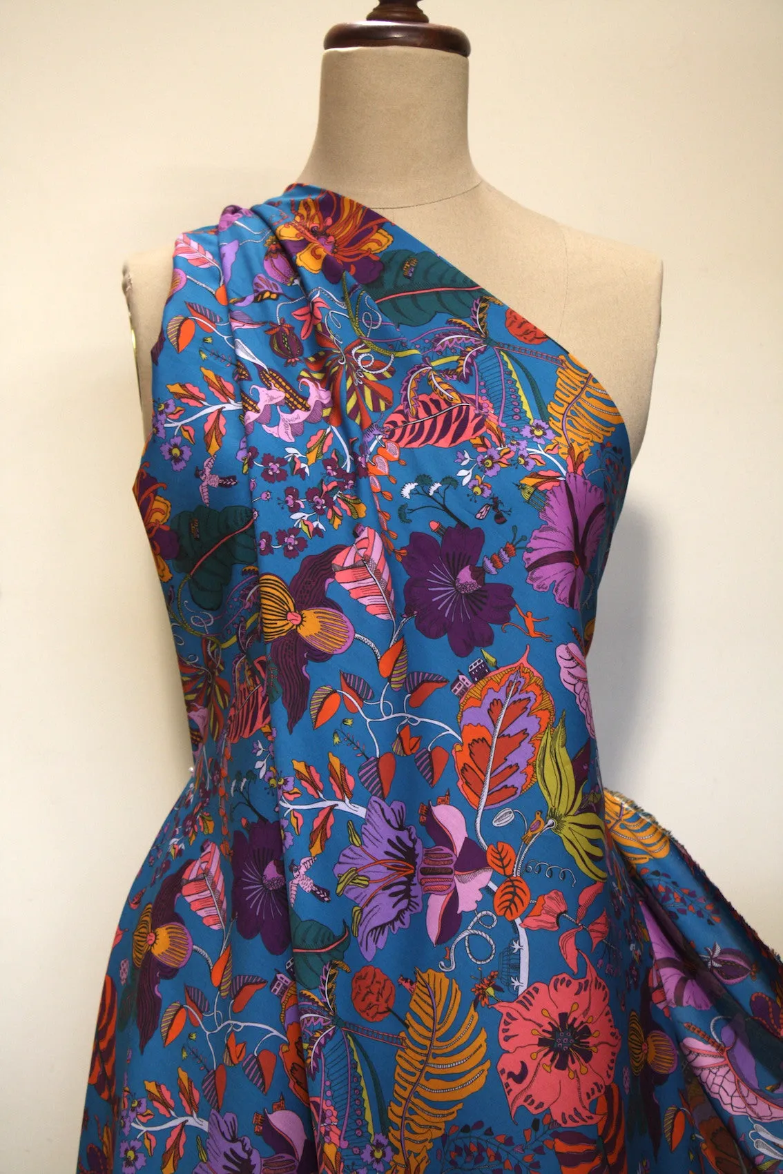 Fantasy Land Aqua - Liberty Tana Lawn