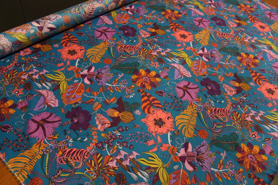 Fantasy Land Aqua - Liberty Tana Lawn