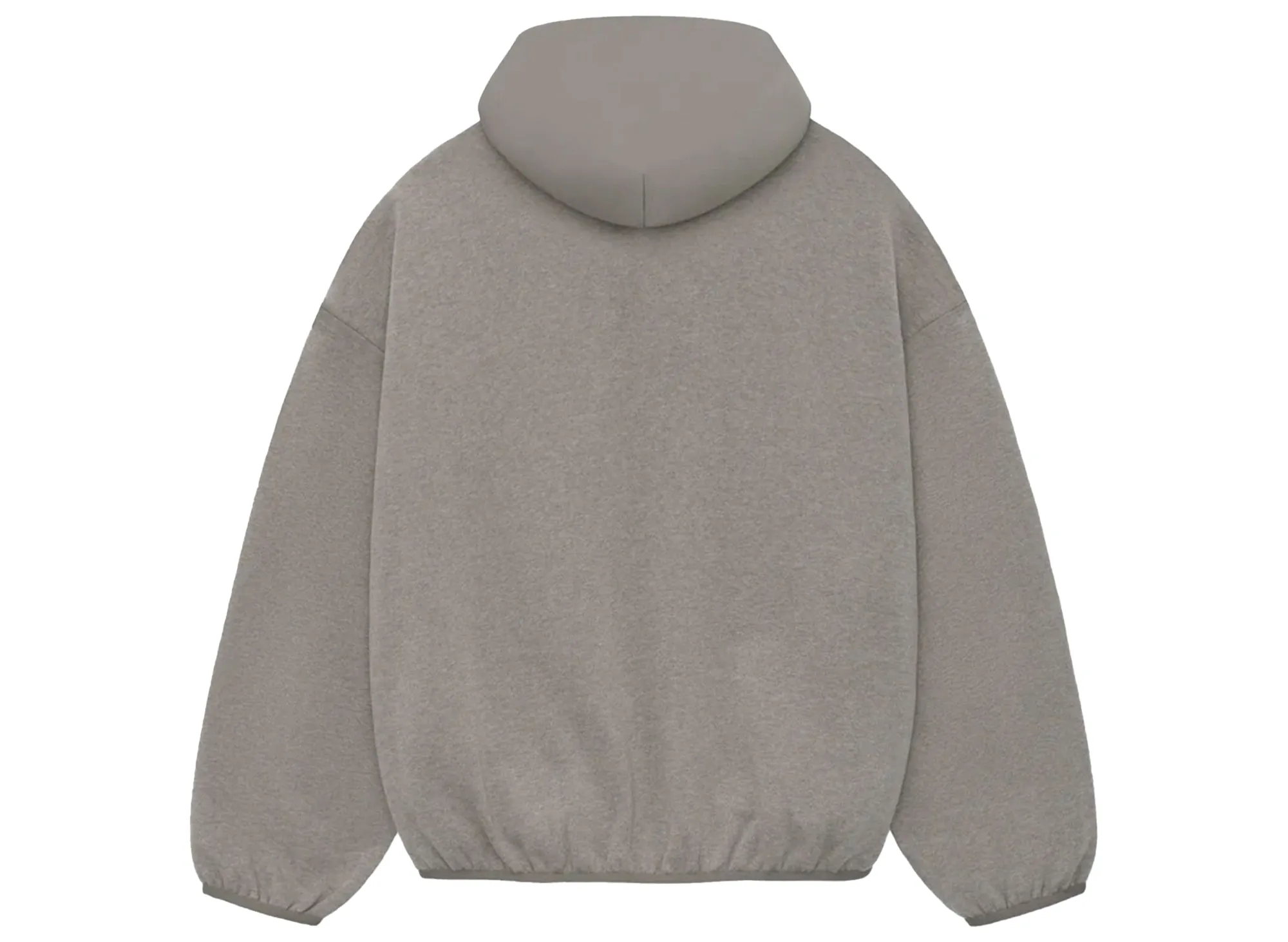 Fear of God Essentials Nylon Fleece Hoodie in Heather Grey / Dust