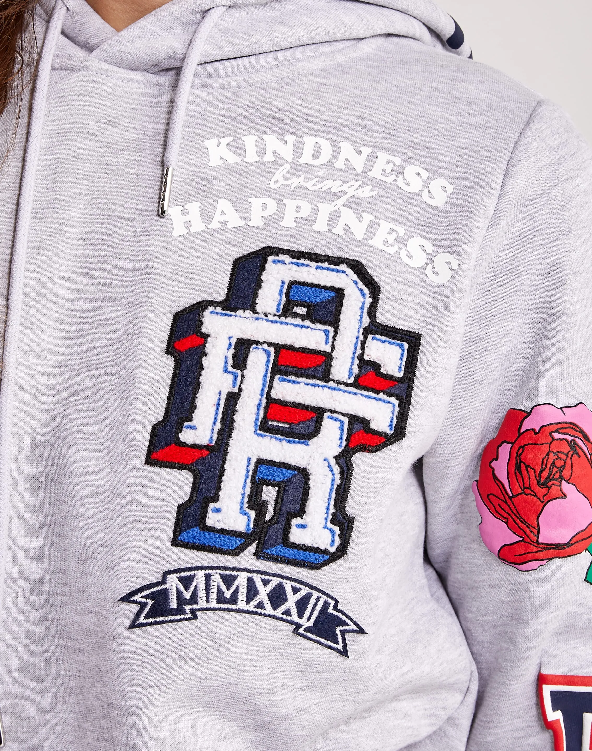First Row Flower Power Fleece Pullover Hoodie