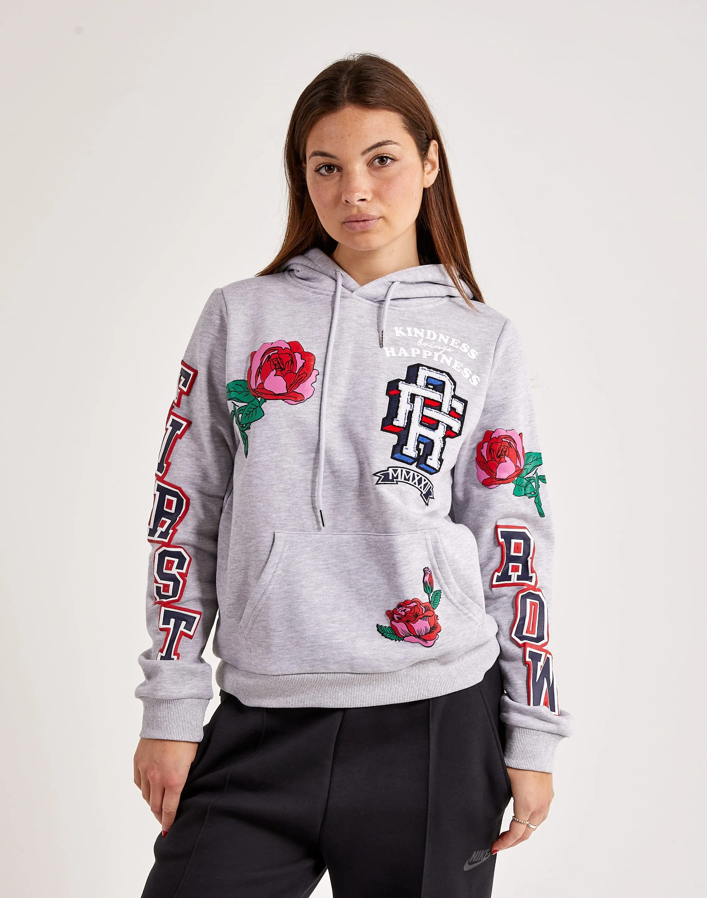 First Row Flower Power Fleece Pullover Hoodie