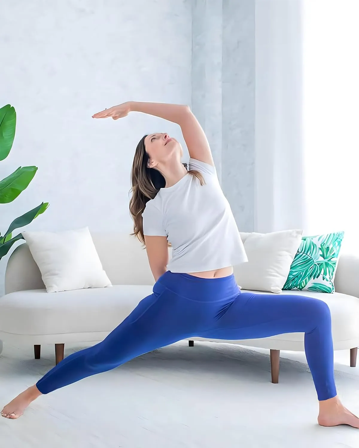 GAYHAY Leggings with Pockets for Women - 19" / 25" Yoga Pants High Waist Tummy Control Compression for Workout