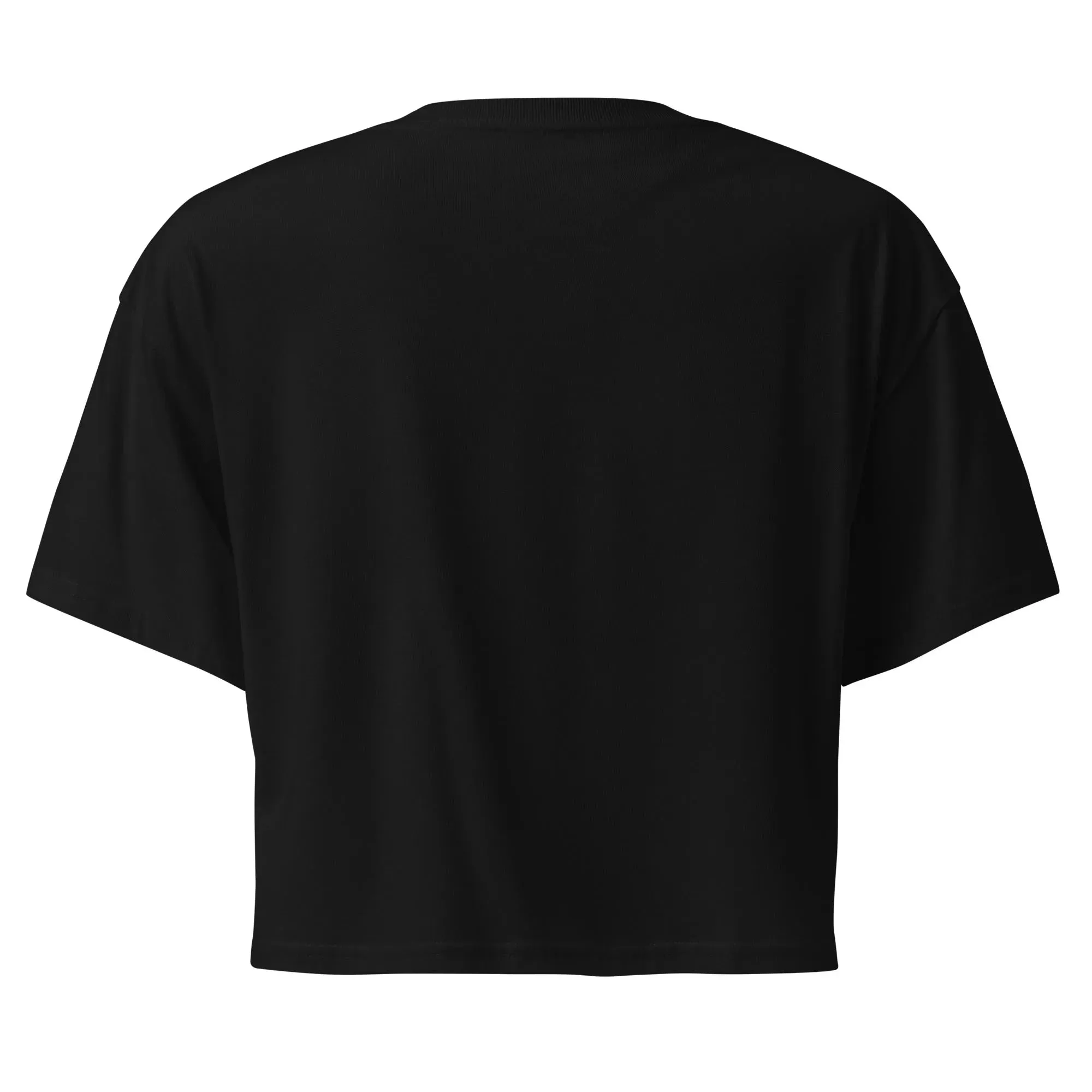 Greek Evil Eye Embroidered Cropped T-Shirt