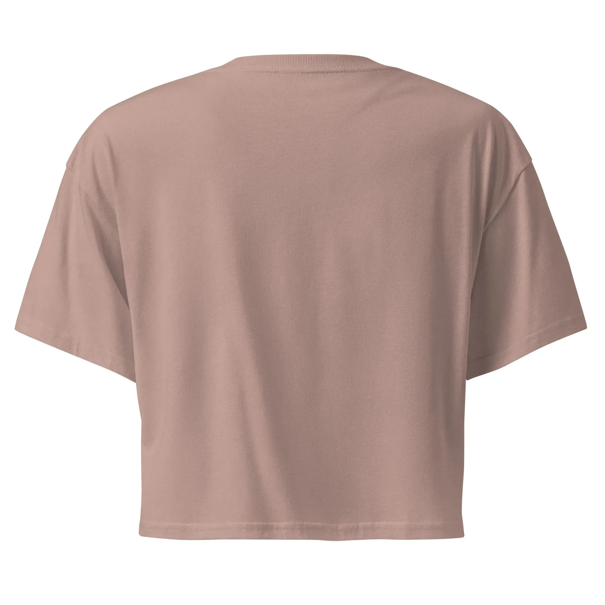 Greek Evil Eye Embroidered Cropped T-Shirt