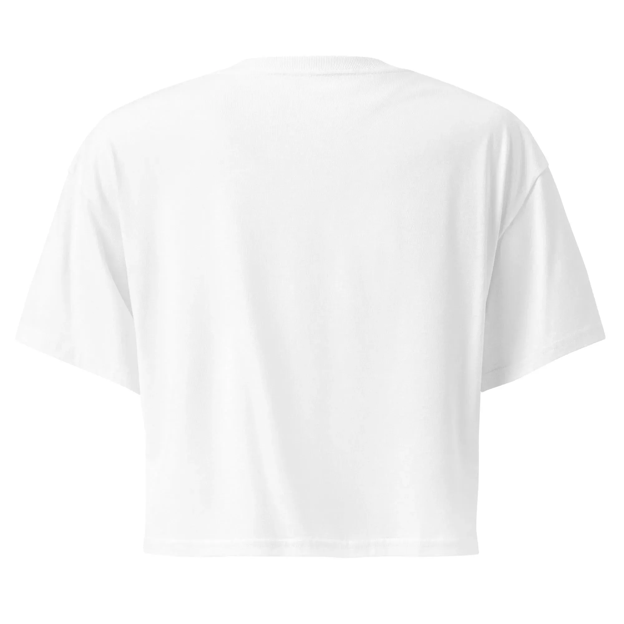 Greek Evil Eye Embroidered Cropped T-Shirt