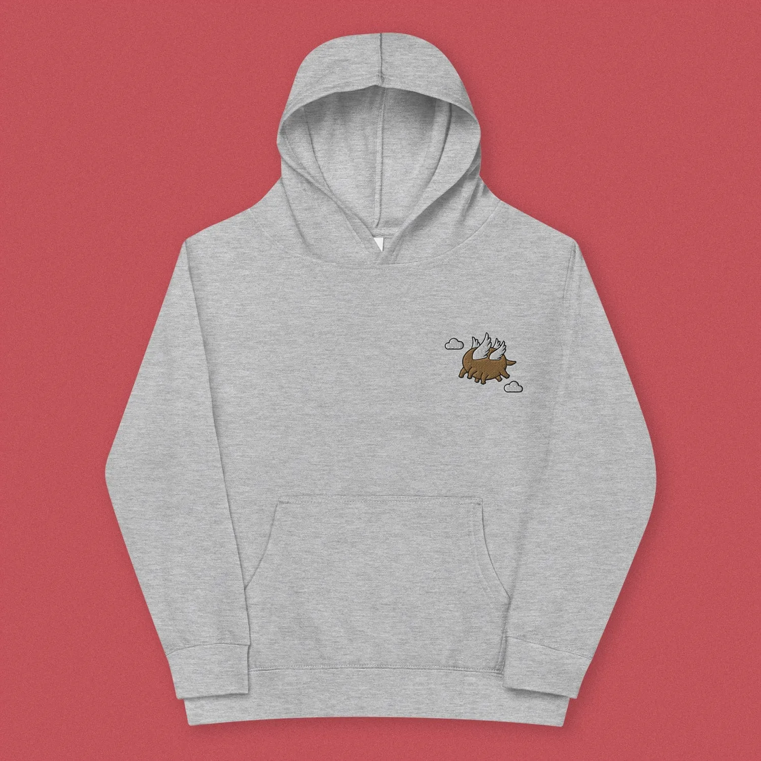 Hundun Embroidered Kids Hoodie