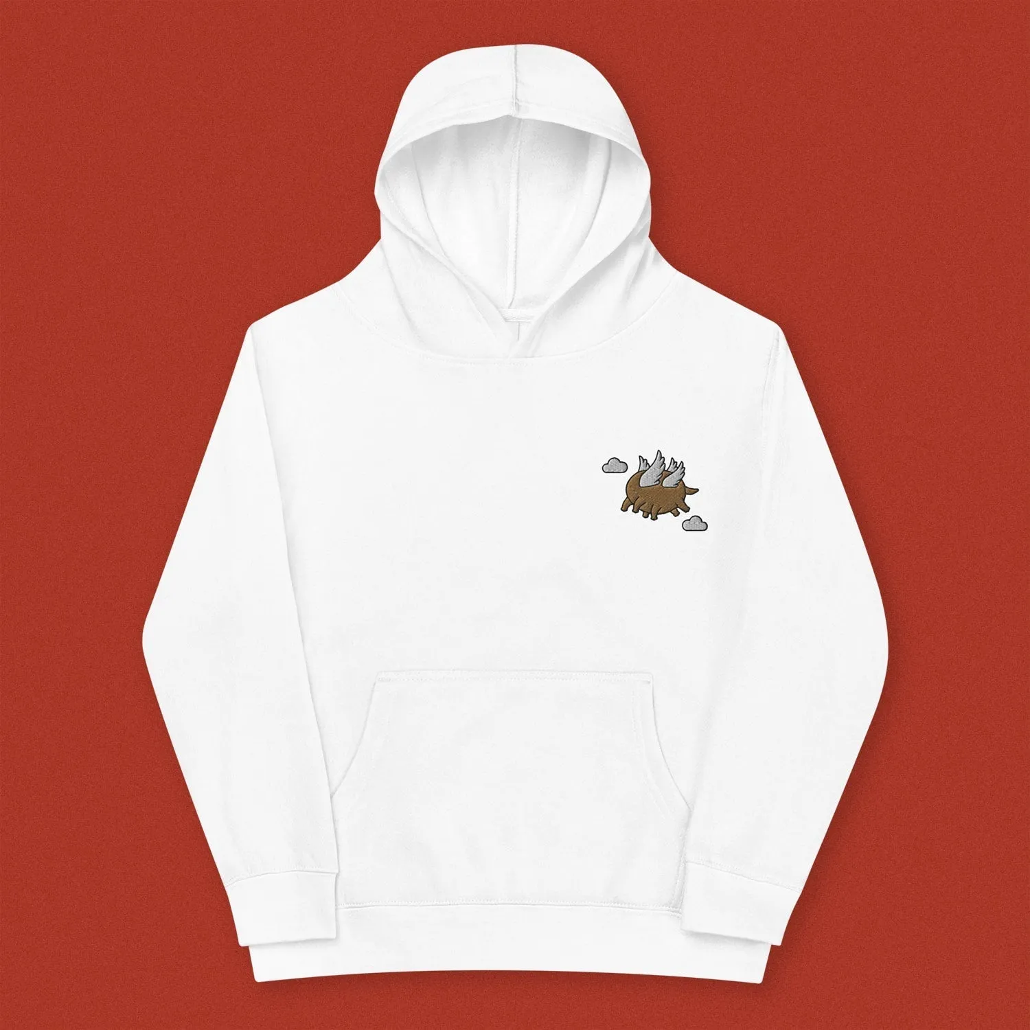 Hundun Embroidered Kids Hoodie