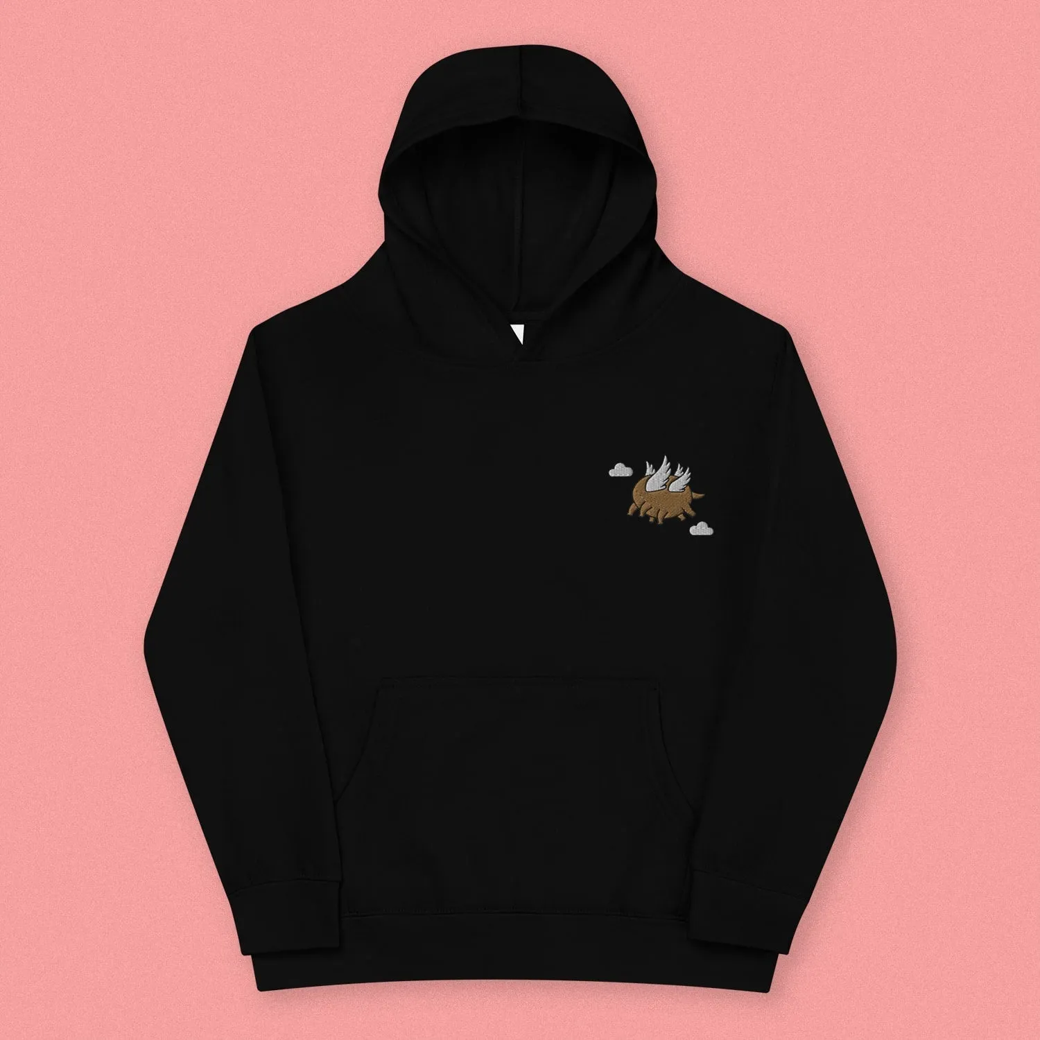 Hundun Embroidered Kids Hoodie