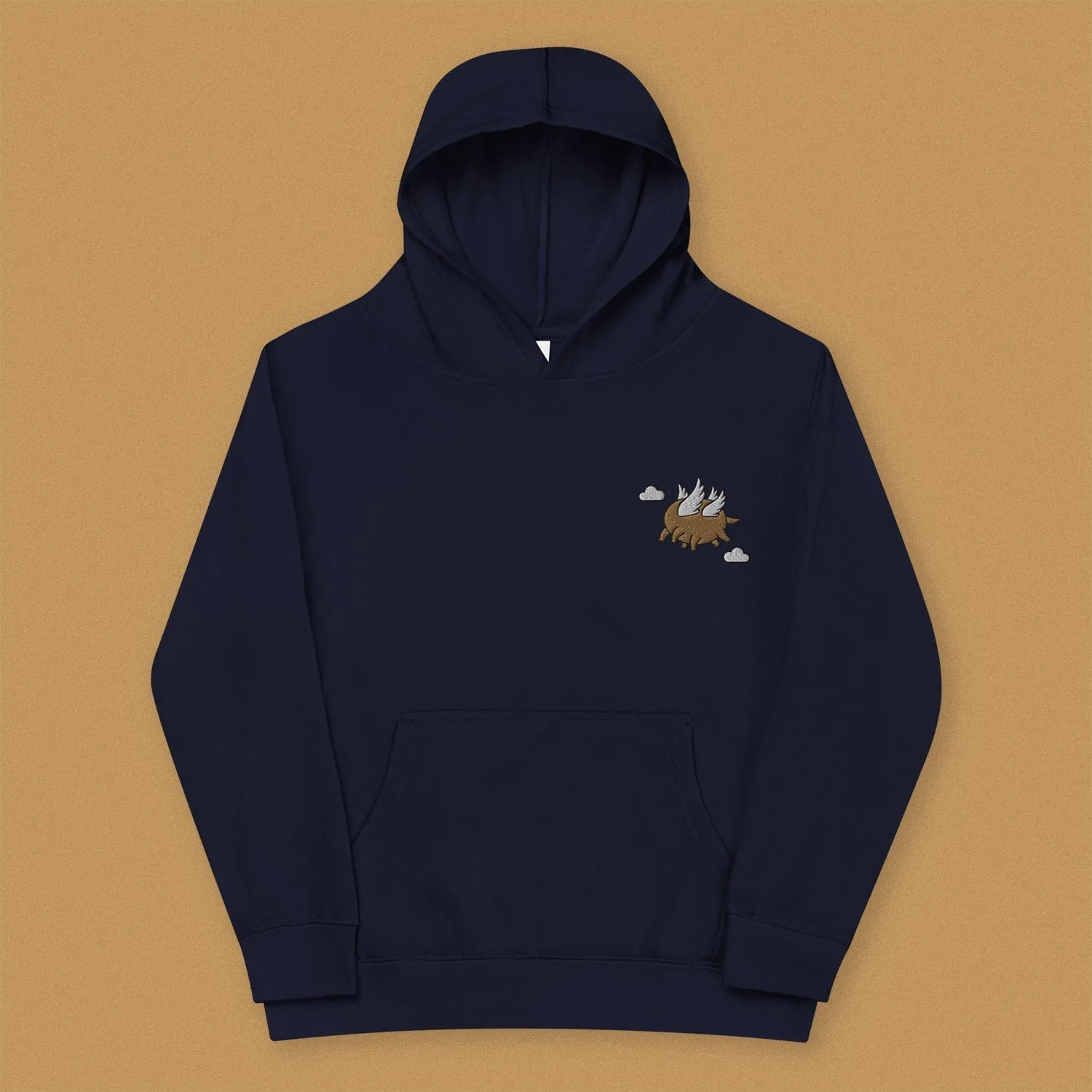Hundun Embroidered Kids Hoodie