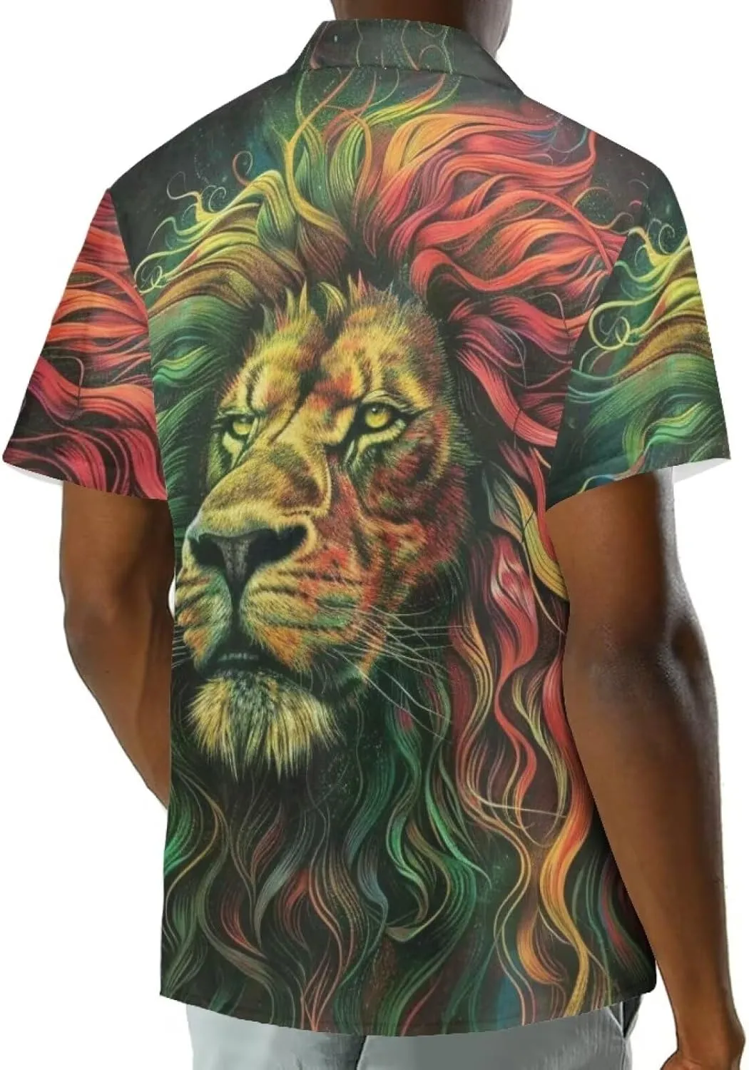 Jamaican 2 Piece Set Couple Outfits Women Jamaica Flag Short Sleeve Skinny Slim Dress Men's Shirt
