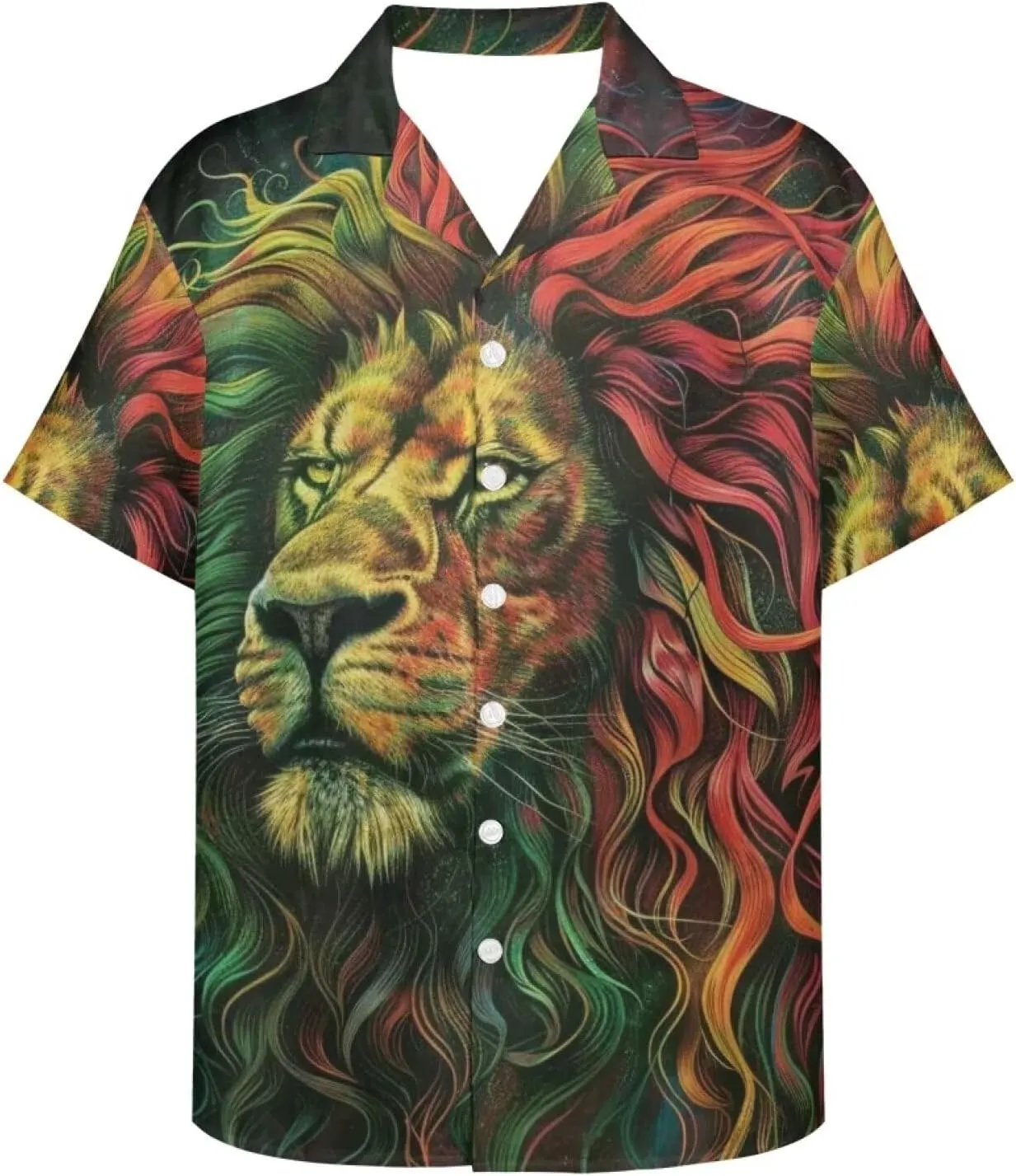 Jamaican 2 Piece Set Couple Outfits Women Jamaica Flag Short Sleeve Skinny Slim Dress Men's Shirt