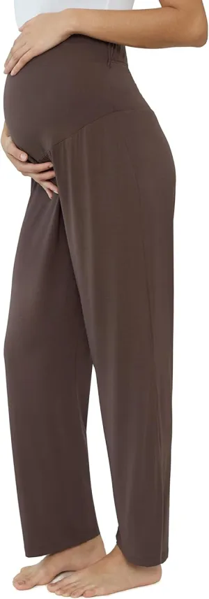 Joyaria Womens Maternity/Pregnancy Sweatpants Long Yoga/Pajama/Lounge Pants Over The Belly