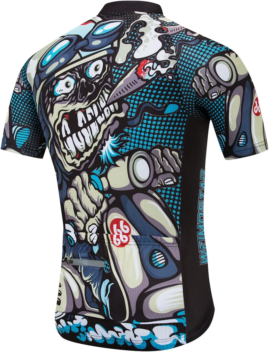 JPOJPO Men Cycling Jersey Bike Short Sleeve Summer Bicycle Full Zipper Clothing Shirt Tops Quick-Dry S-3XL