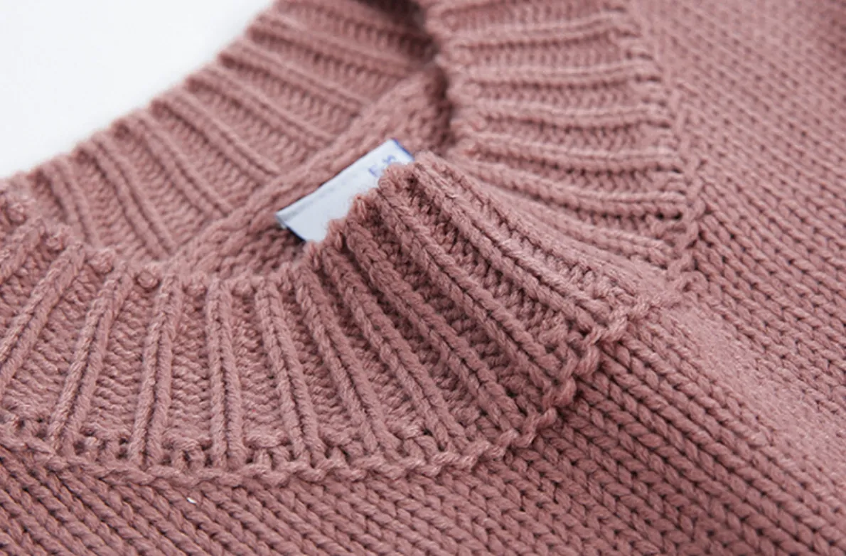 [Korean Style] Ethan Solid Color Rib Knit Top