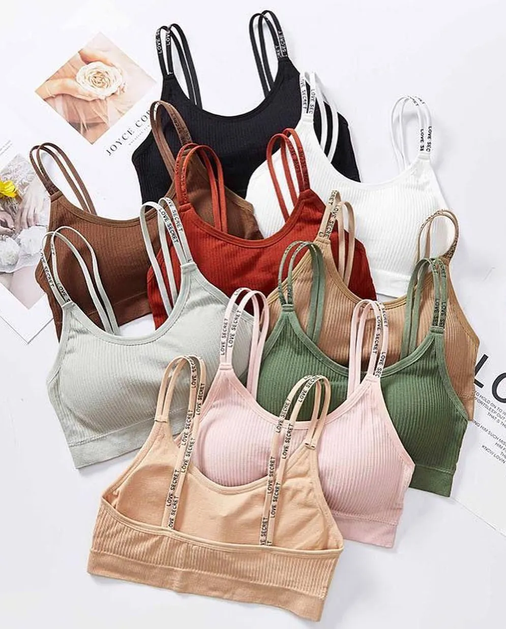 Love Secret Seamless Sports Running Push Up bra  7 colour ( multicolour )