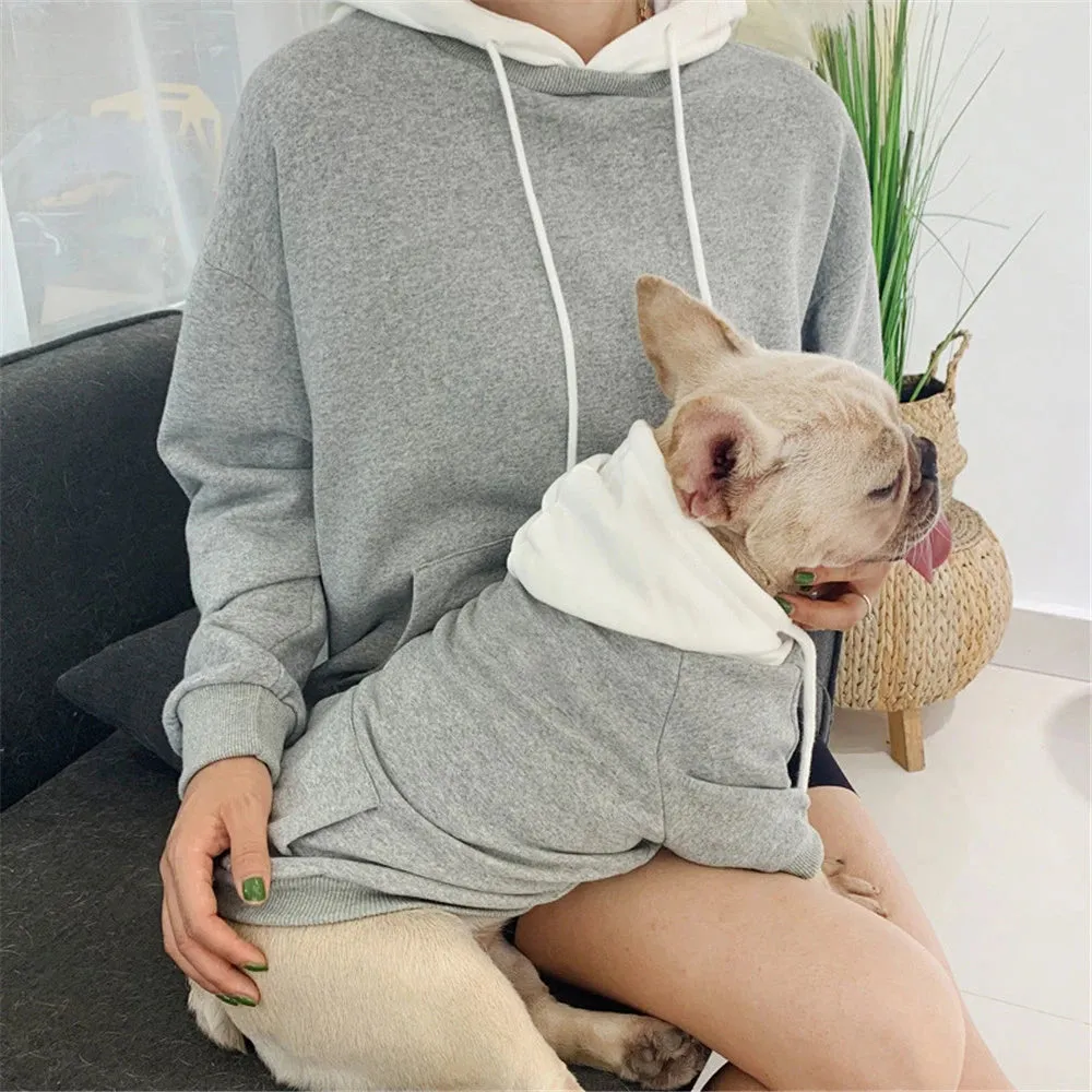 Matching Family Clothes For Pet And Owner Two-Tone Hoodies