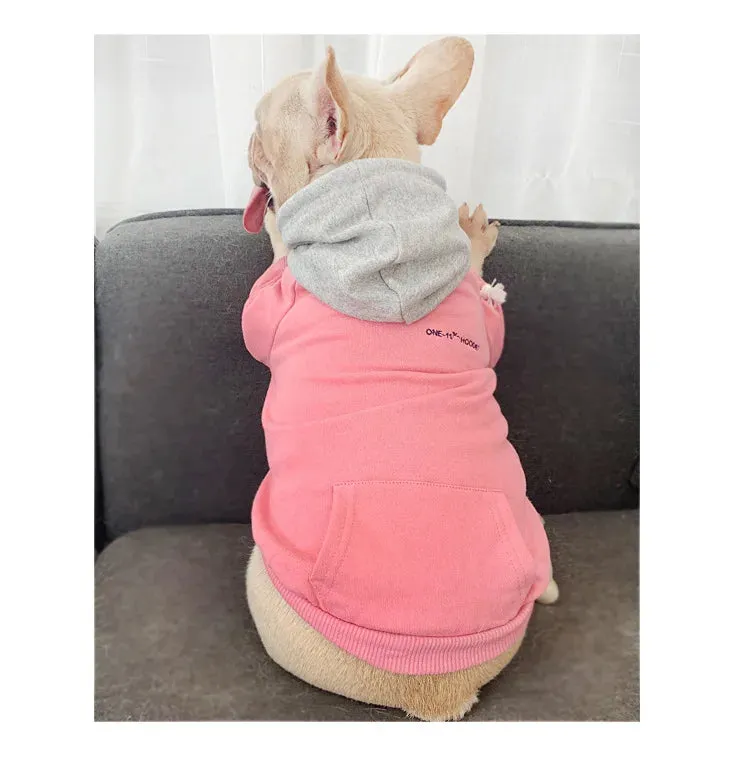 Matching Family Clothes For Pet And Owner Two-Tone Hoodies