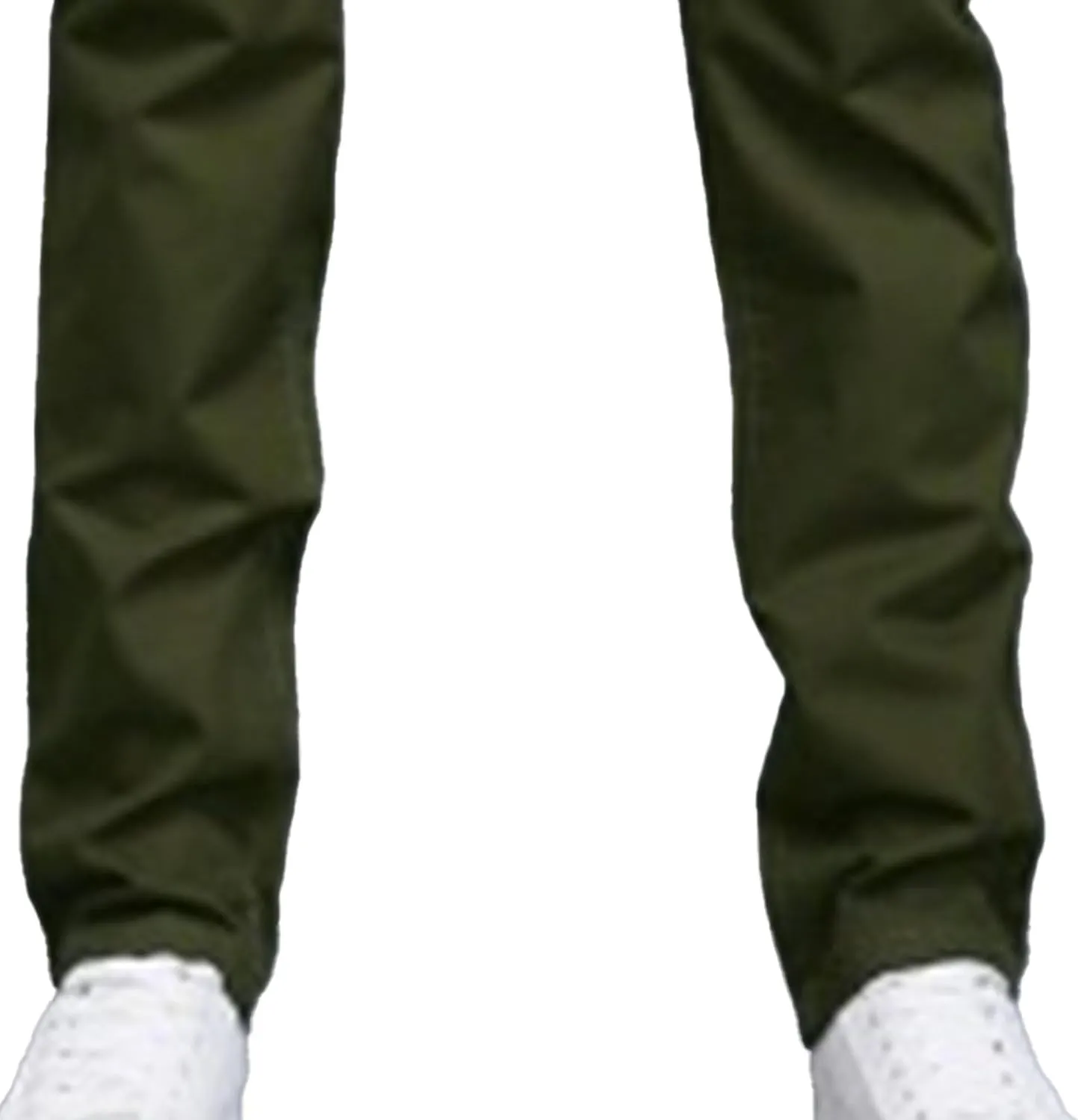 Men's Style Comfy Solid Chinos Pants Casual Slim Fit Business Slack Stretch Straight Fashion Trousers