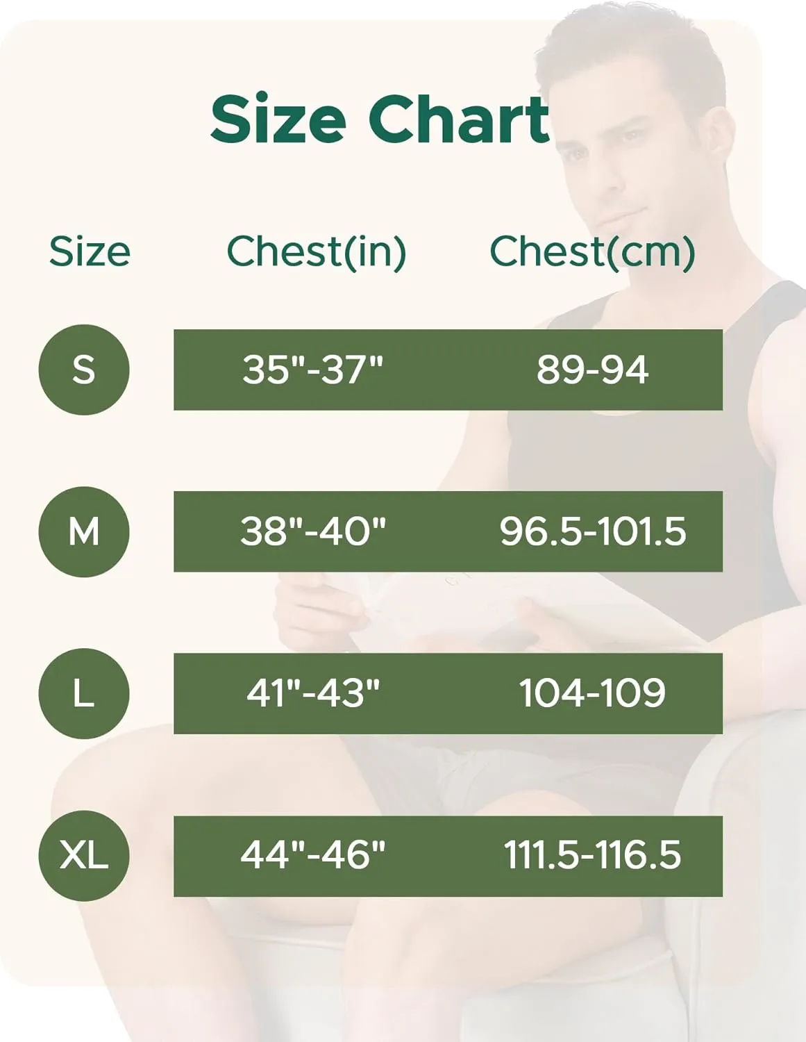Men's Undershirts Bamboo Rayon Comfort Shirts Moisture-Wicking Tank Tops 3 Pack
