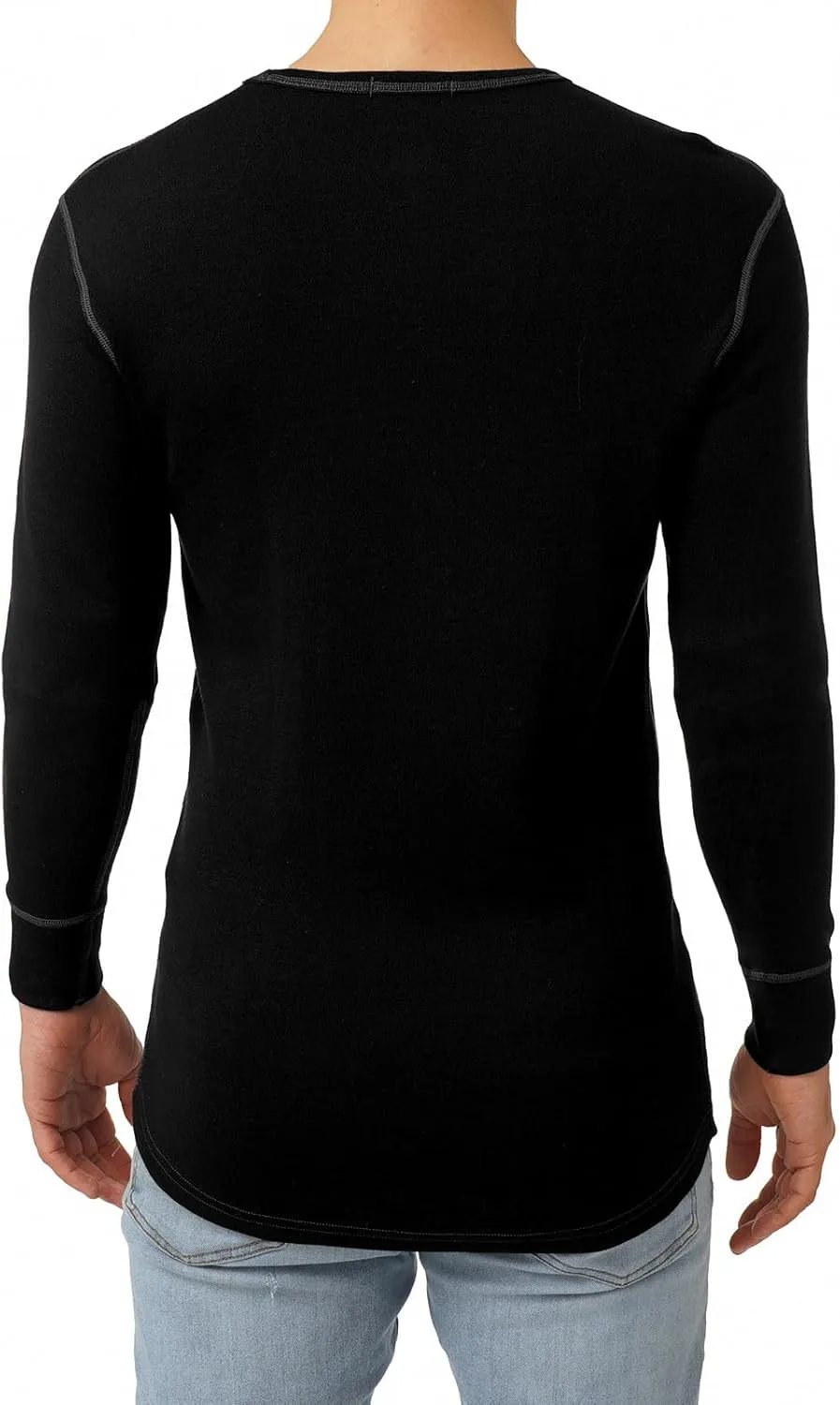 MERIWOOL Mens Base Layer 100% Merino Wool Heavyweight 400g Thermal Shirt for Men