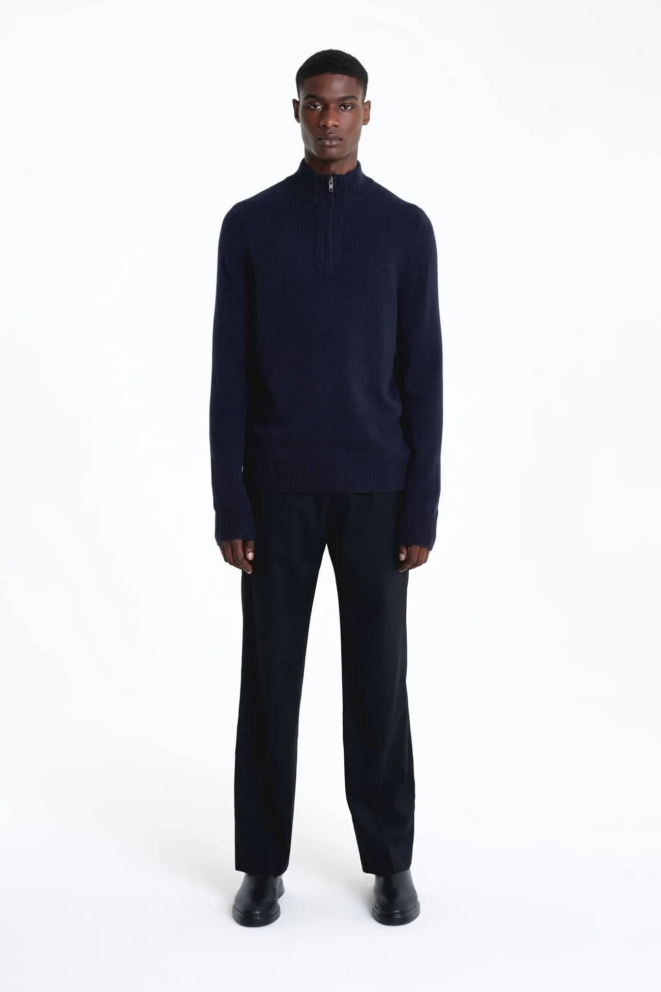 MICK QUARTER-ZIP CASHMERE SWEATER