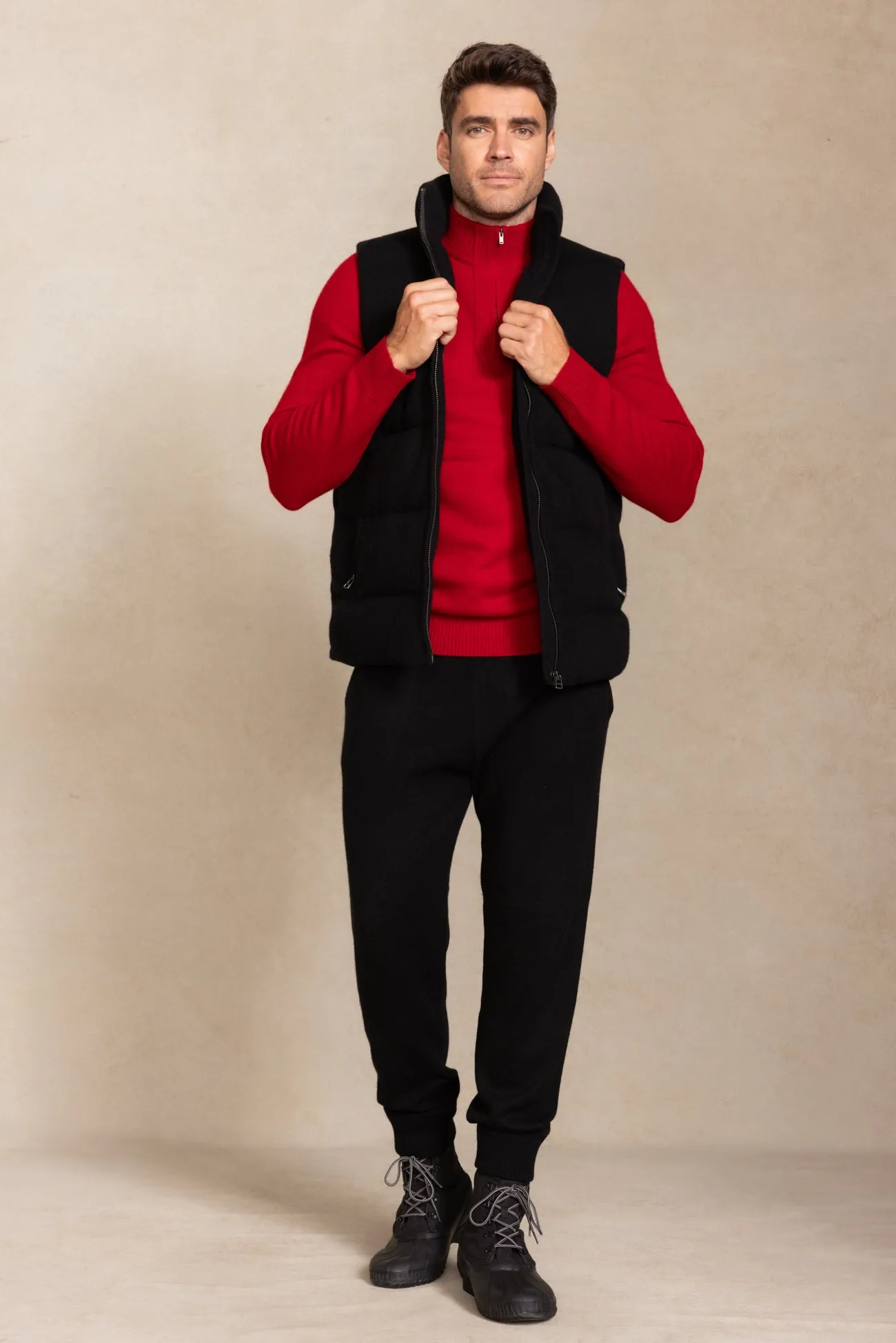 MICK QUARTER-ZIP CASHMERE SWEATER